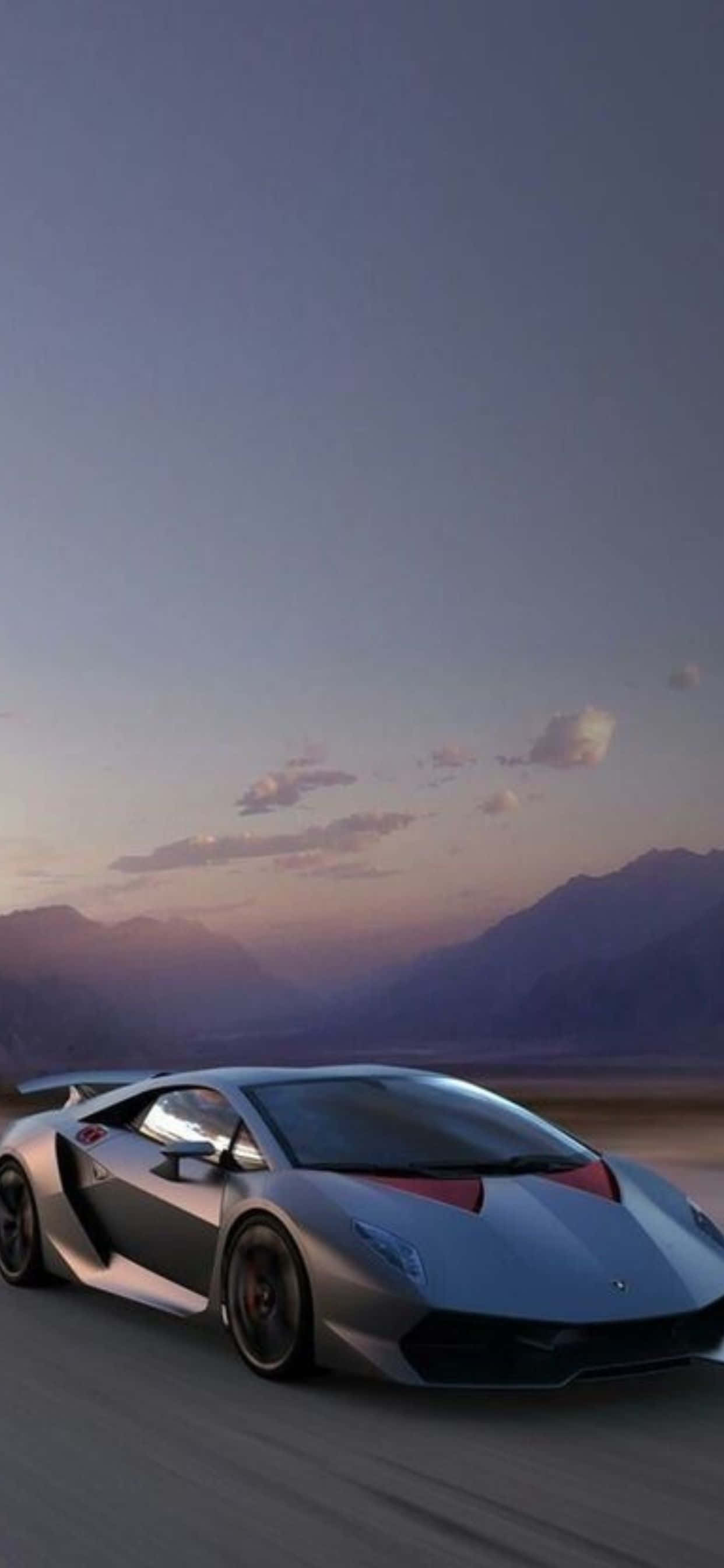 iPhone XS Max Lamborghini Κομψό Γκρι Φόντο Ταπετσαρία