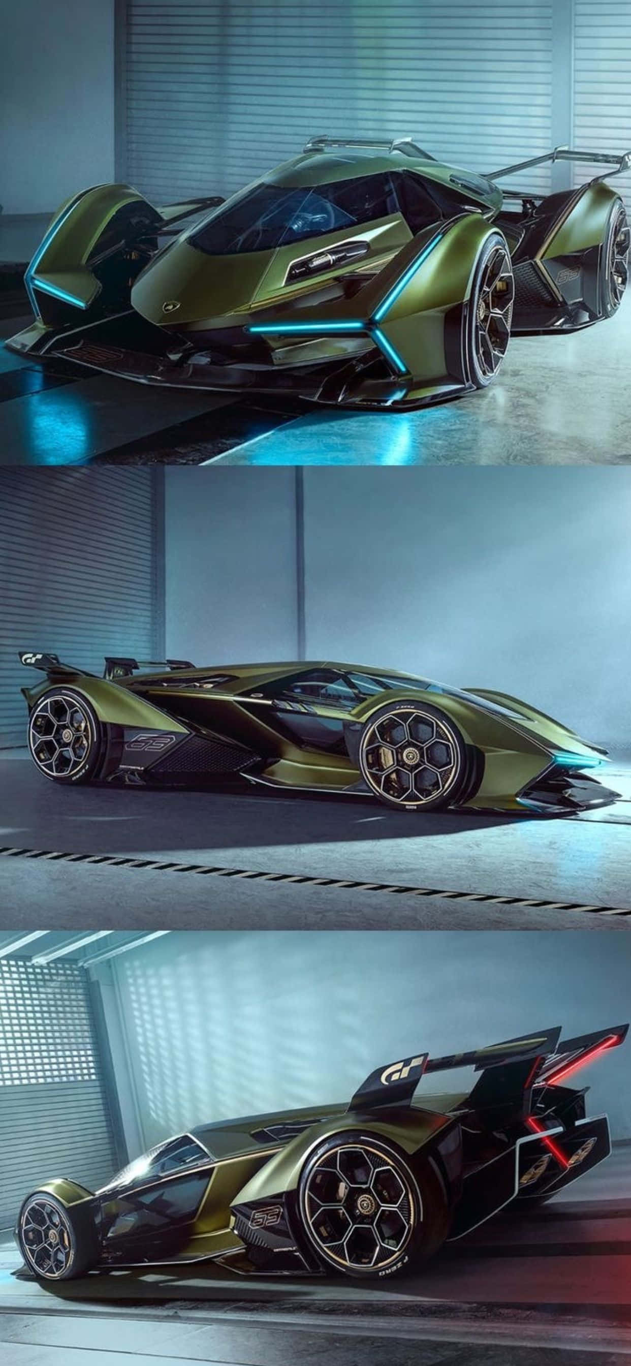 Φόντο iPhone XS Max Lamborghini V12 Vision GT Ταπετσαρία