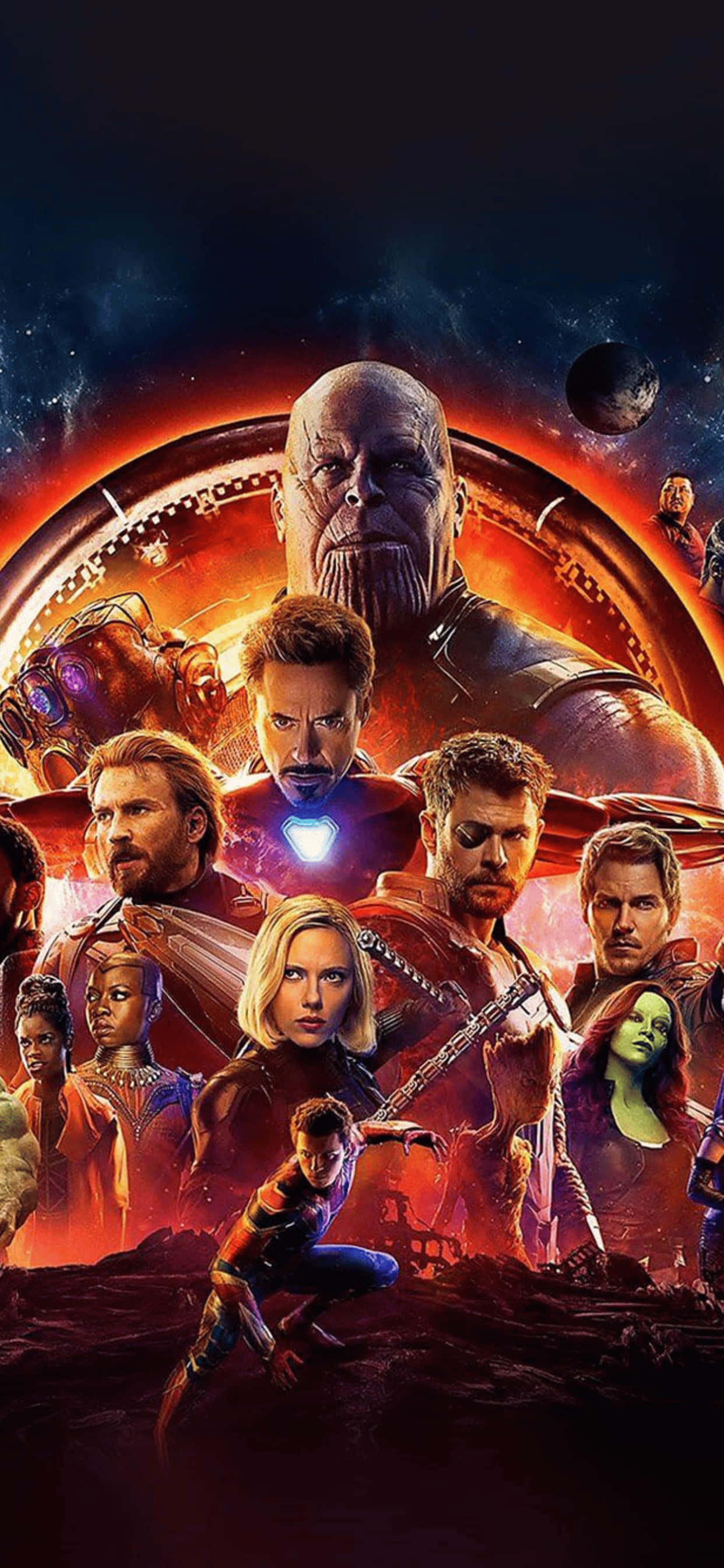 Φόντο iPhone XS Max Marvel Avengers Infinity War Ταπετσαρία