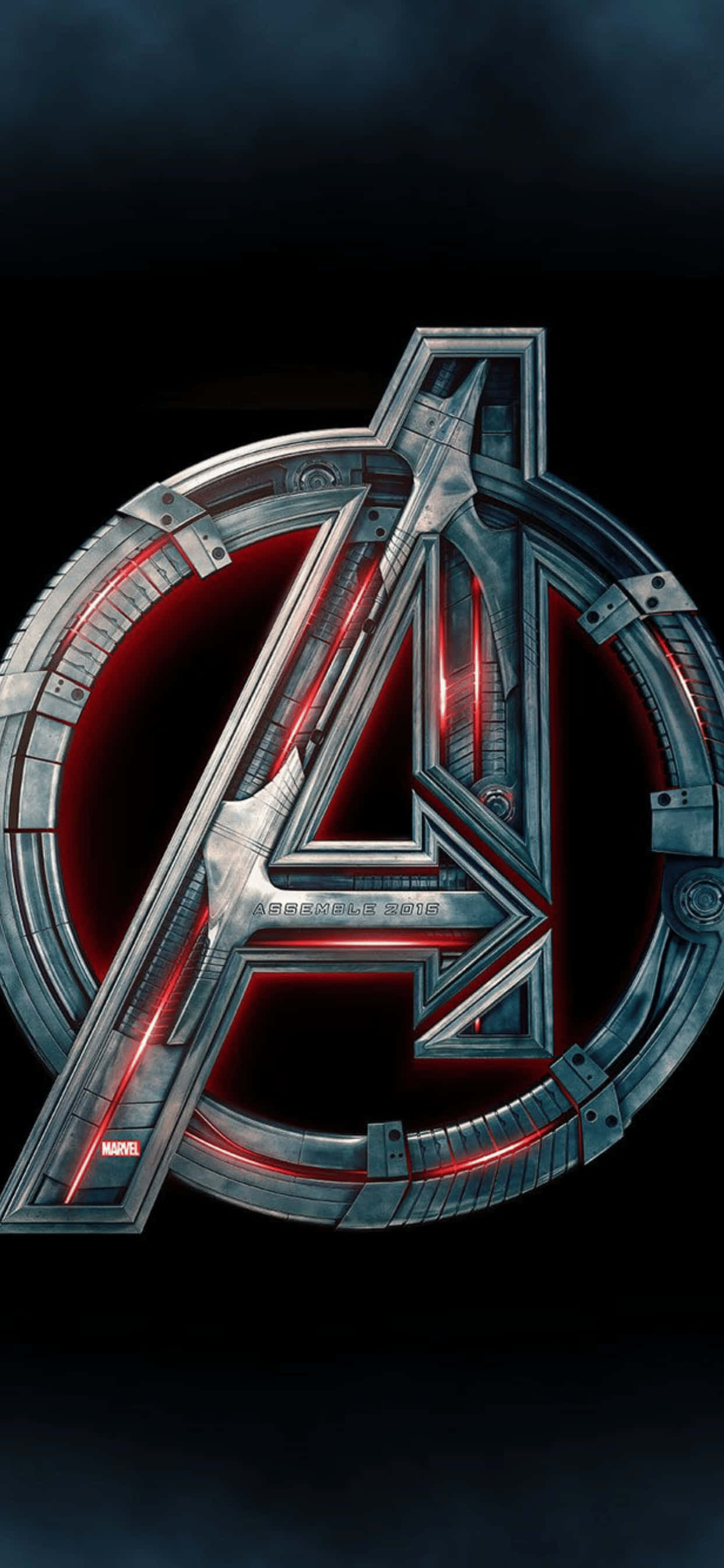 iPhone XS Max Marvel Εκδικητές Λογότυπο Φόντο Ταπετσαρία