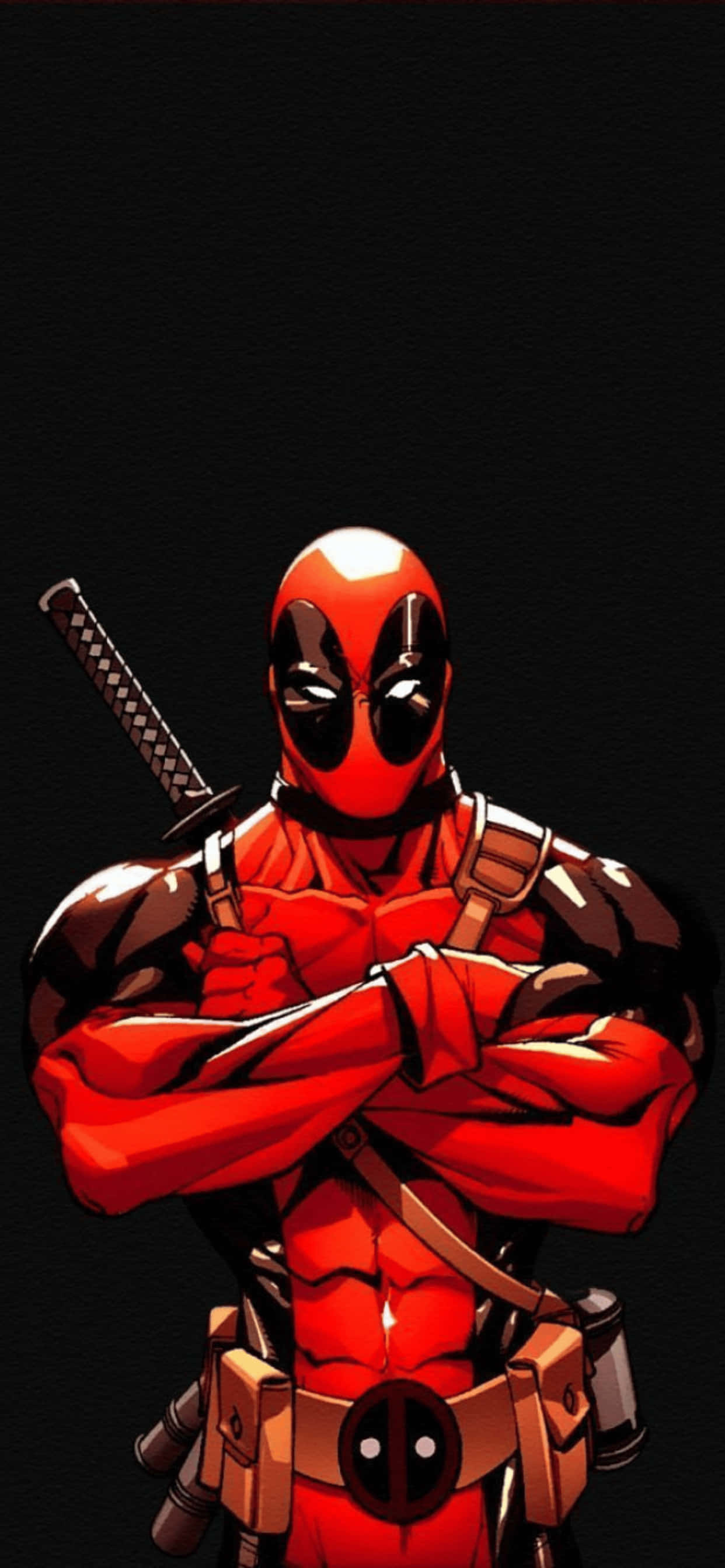 Φόντο iPhone XS Max Marvel Deadpool Ταπετσαρία