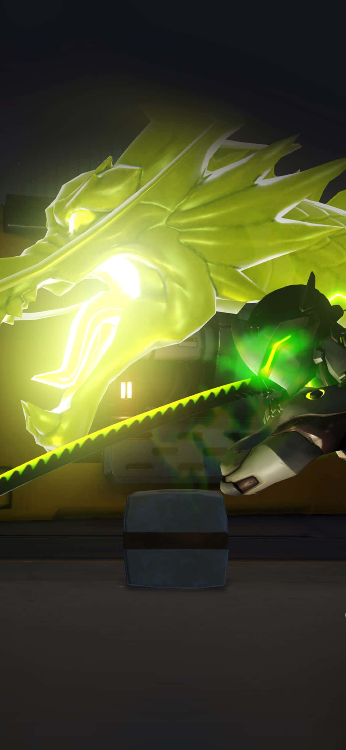 iPhone Xs Max Overwatch Φόντο Genji Δύναμη Δράκου Ταπετσαρία