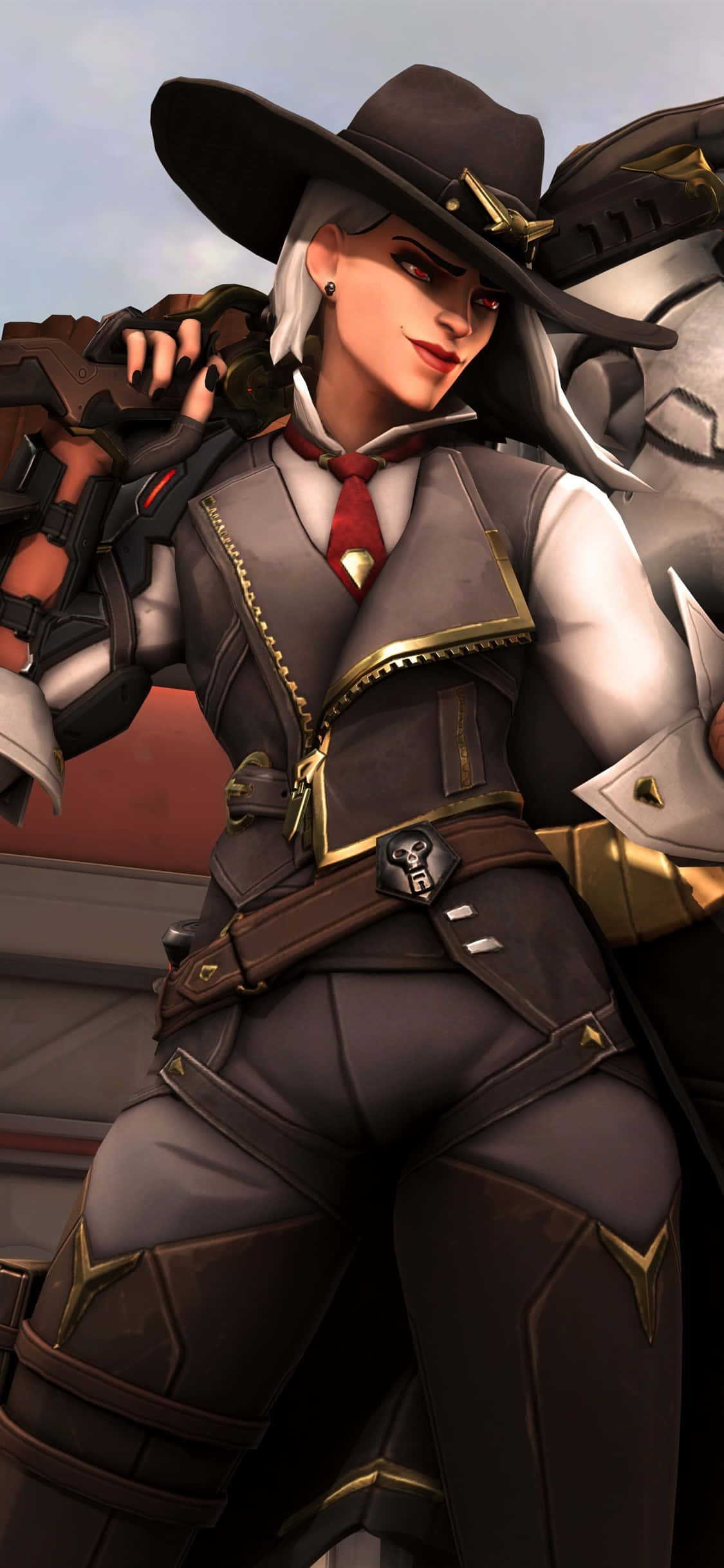 iPhone Xs Max Overwatch Φόντο Ashe Καουμπόι Ταπετσαρία
