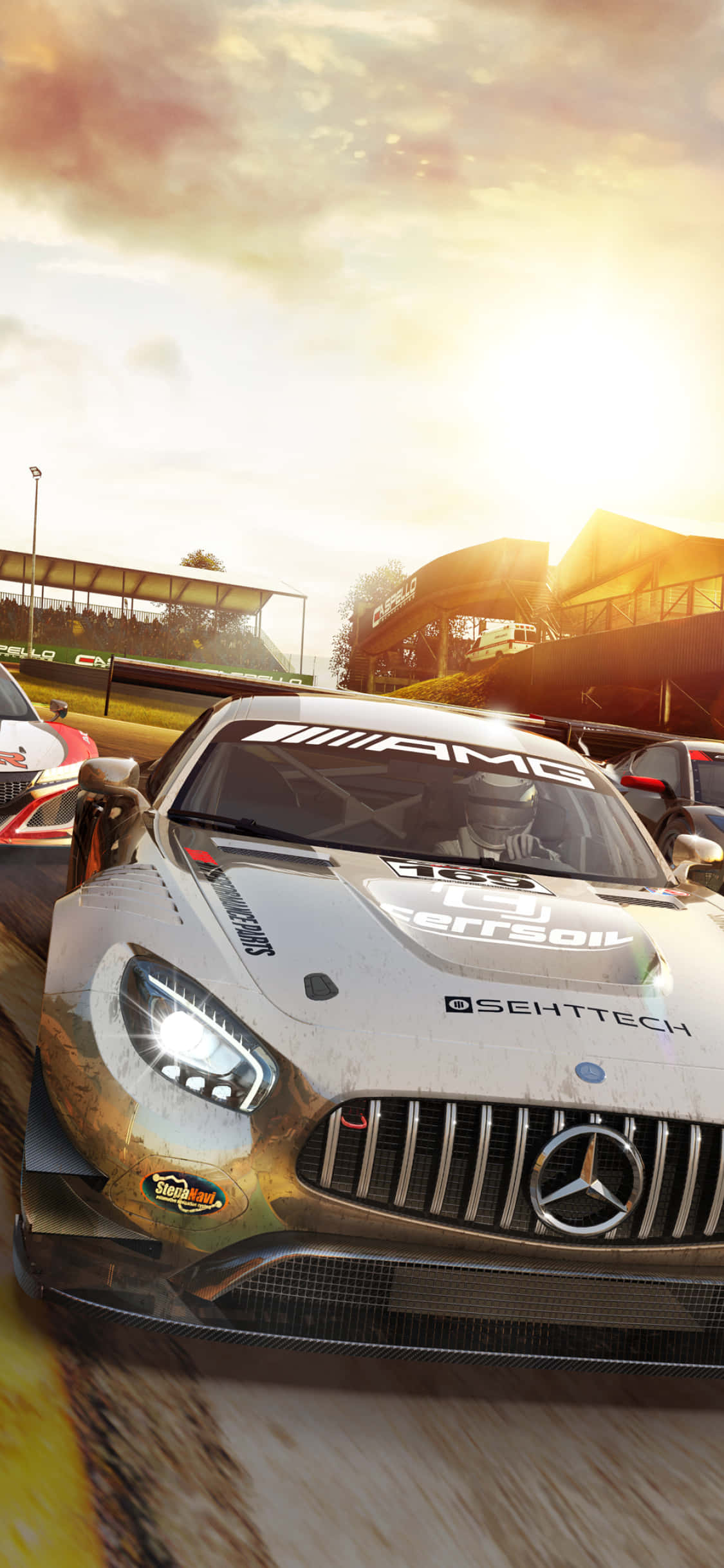 Φόντο iPhone XS Max Project Cars 2 Γκρι 2017 Sebring Imsa Mercedes Ταπετσαρία