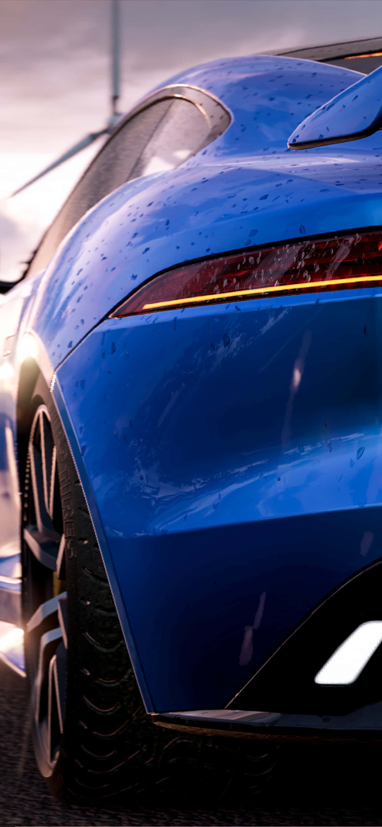iPhone XS Max Project Cars 2 Μπλε Jaguar F-Type Φόντο Ταπετσαρία