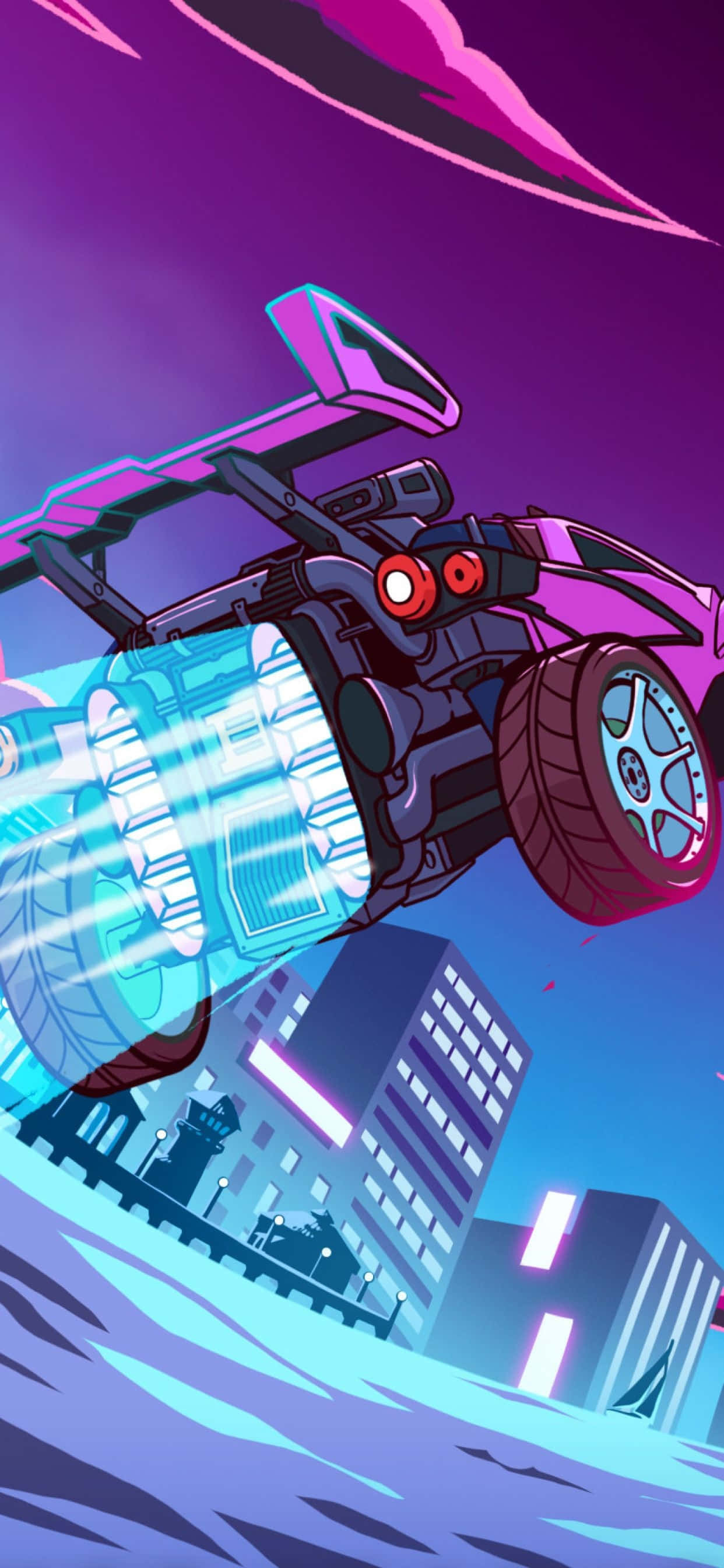 Πετάξτε ψηλά με το iPhone Xs Max και το Rocket League Ταπετσαρία