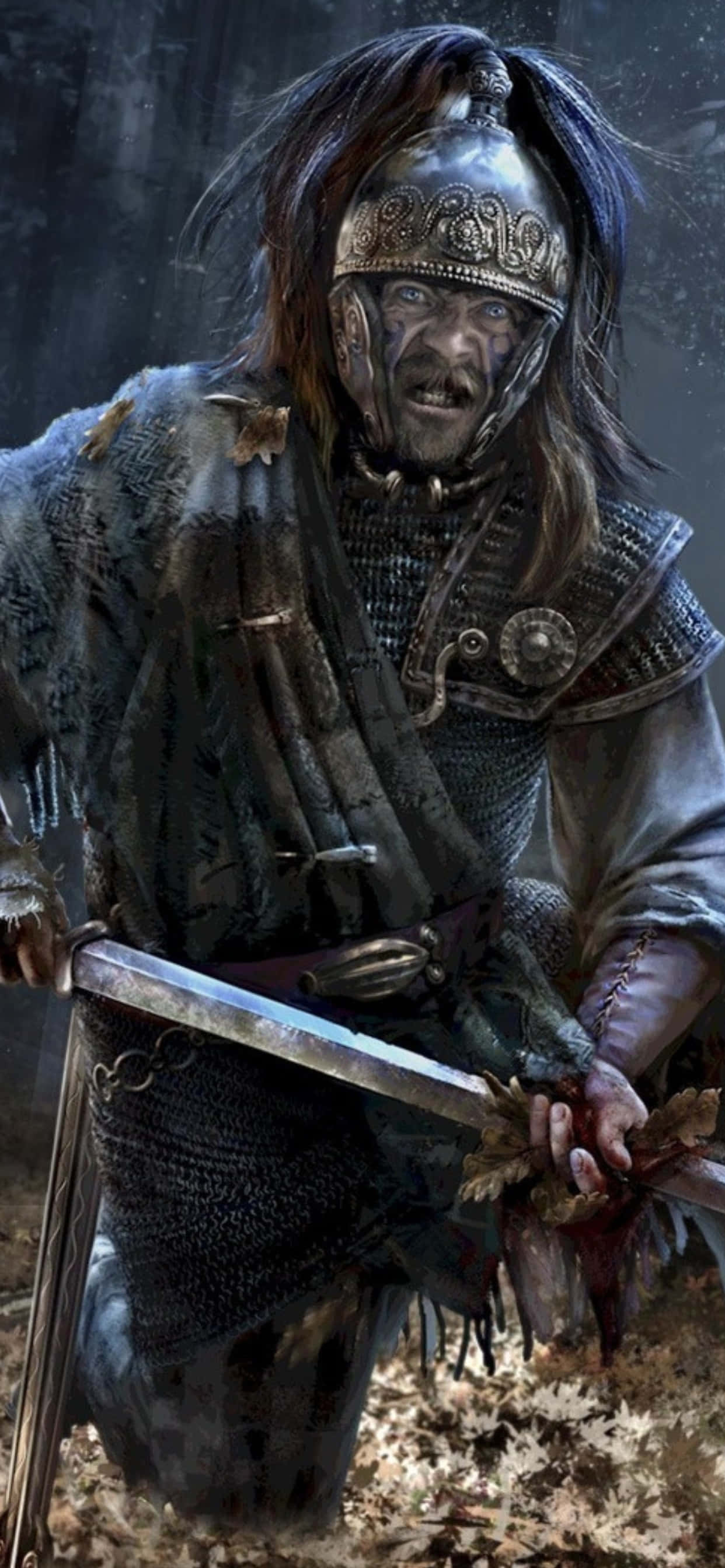 Φόντο iPhone XS Max Total War Attila Κέλτη Πολεμιστή Ταπετσαρία