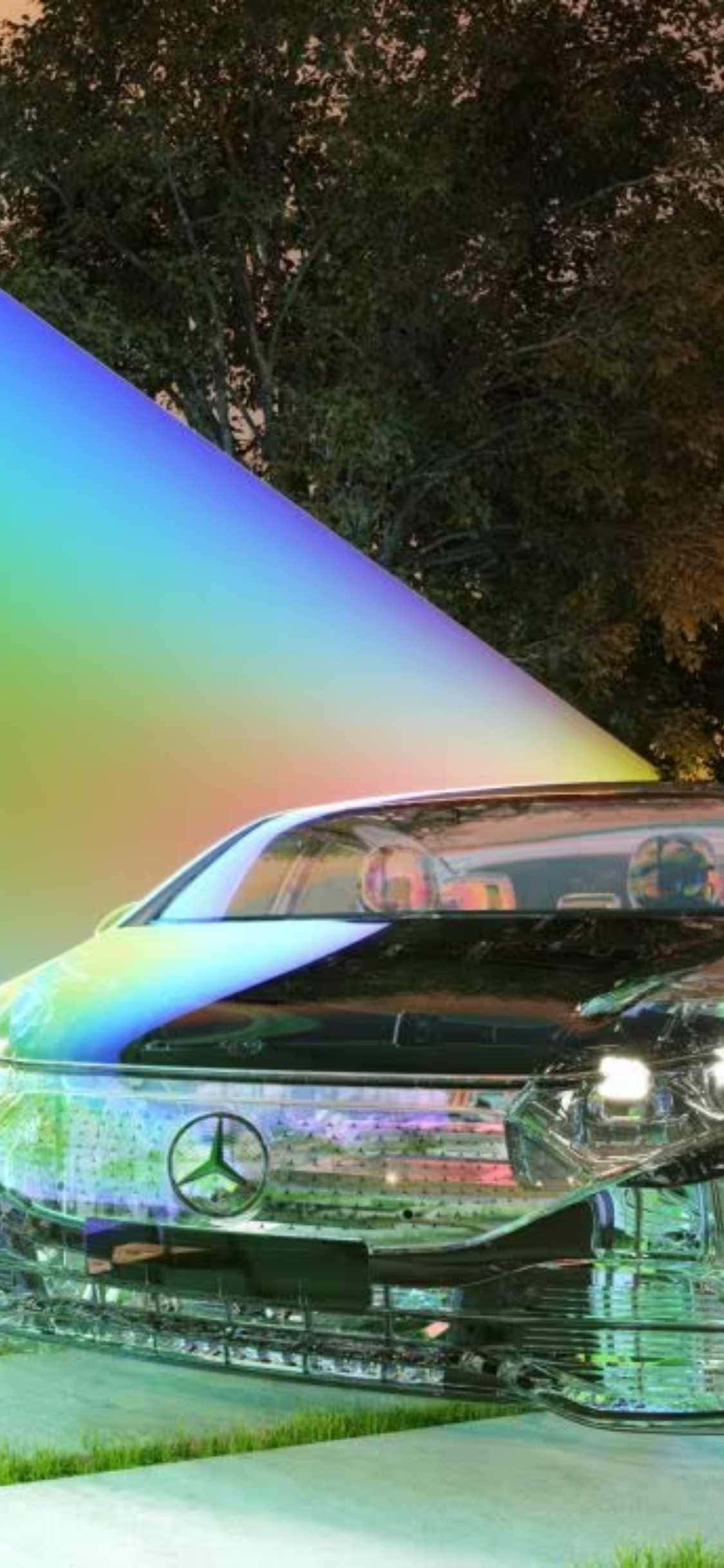 iPhone Xs Mercedes Φόντο Αντανακλαστικό Mercedes-Benz S-Class Ταπετσαρία