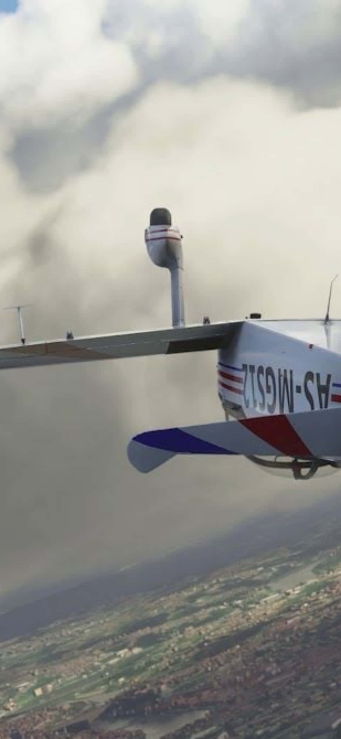 Απογειωθείτε με το iPhone Xs και το Microsoft Flight Simulator Ταπετσαρία