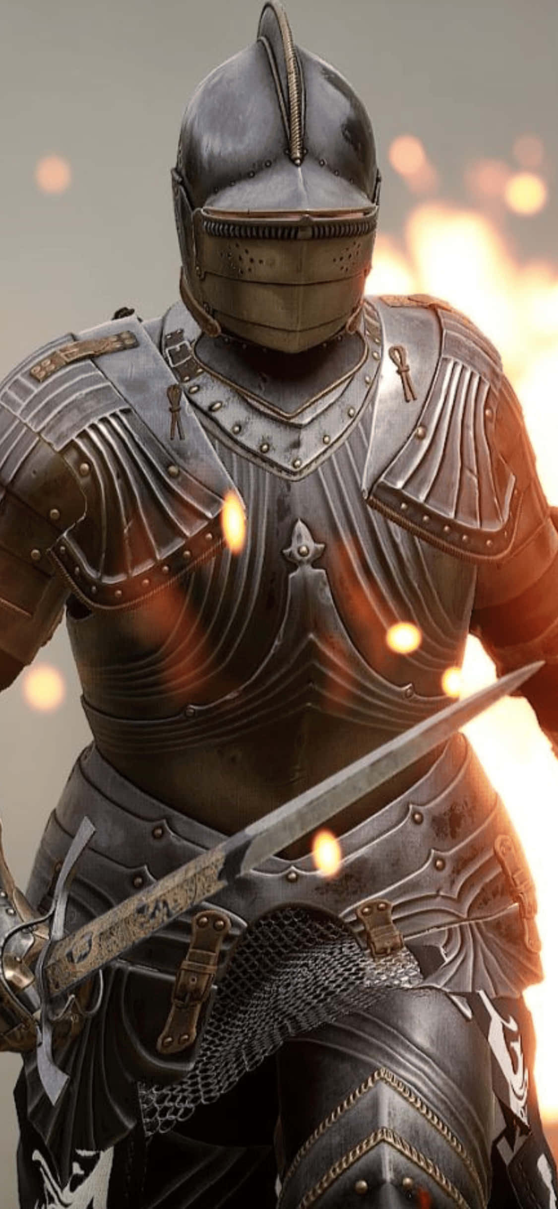 Εφέ Φωτιάς iPhone Xs Mordhau Φόντο Ταπετσαρία
