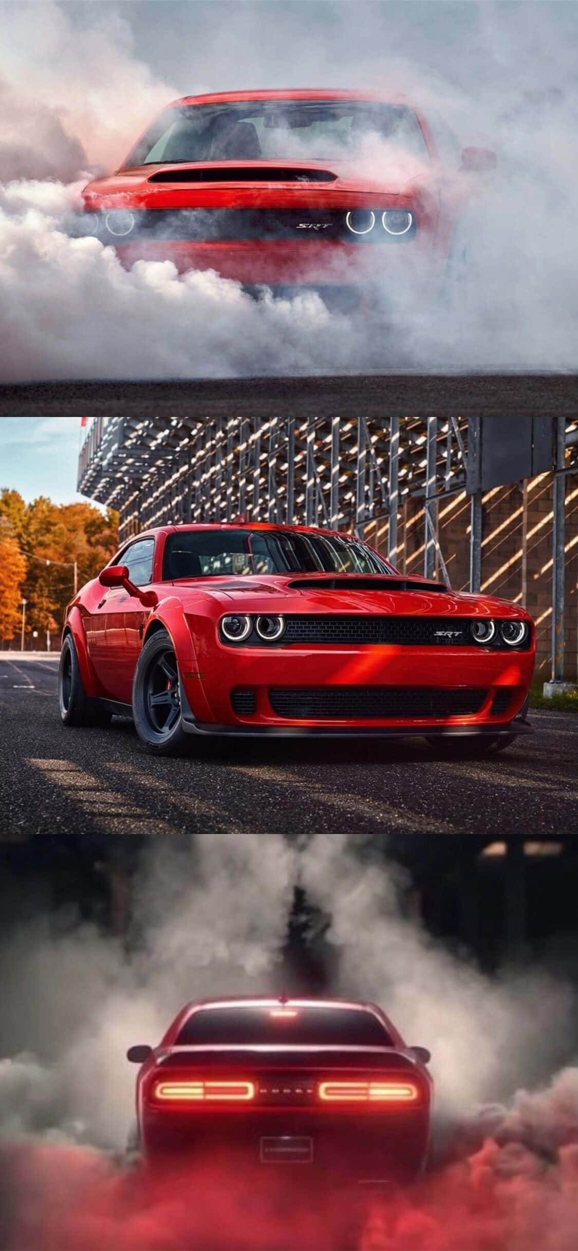 Φόντο iPhone Xs Need For Speed Payback Red Dodge Demon Ταπετσαρία
