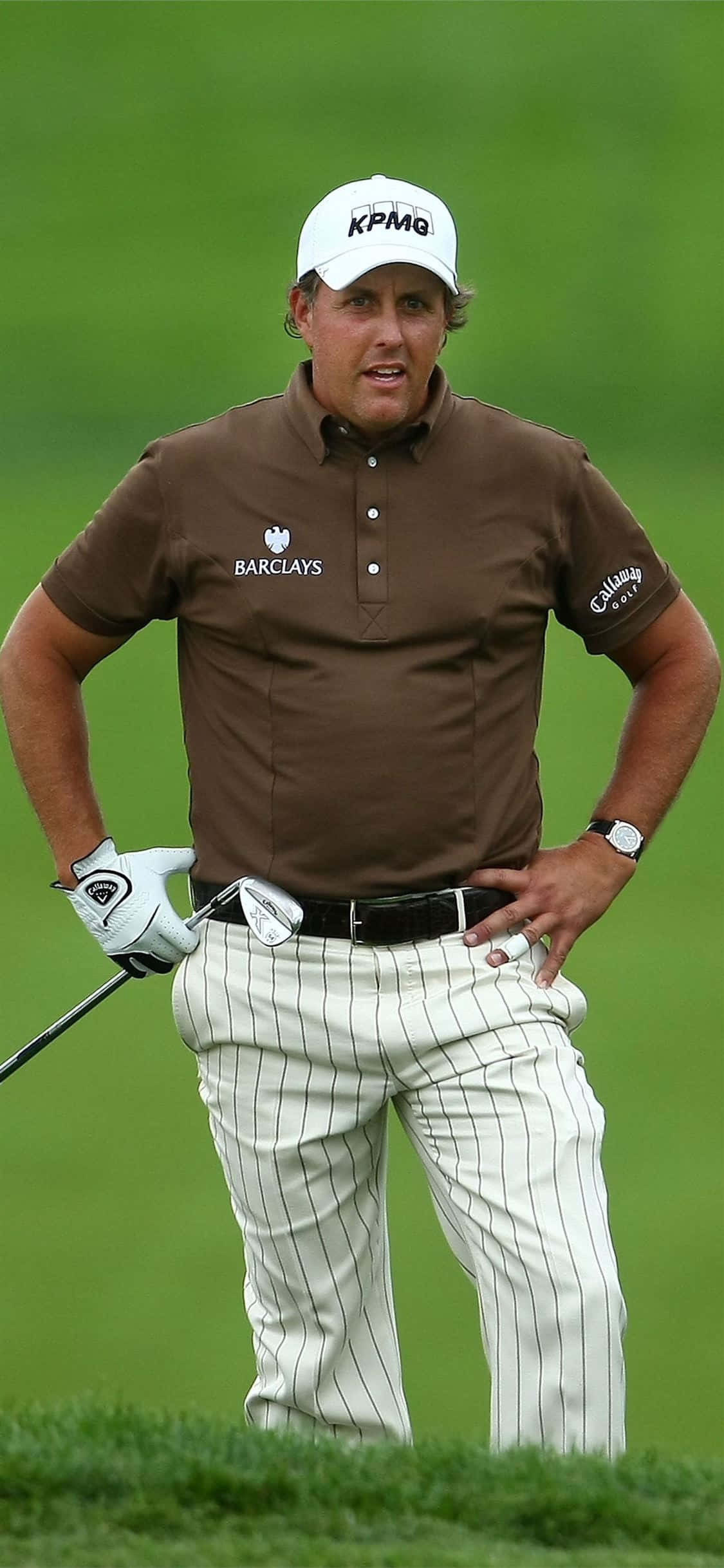 Φόντο γκολφ iPhone Xs με τον Phil Mickelson Ταπετσαρία