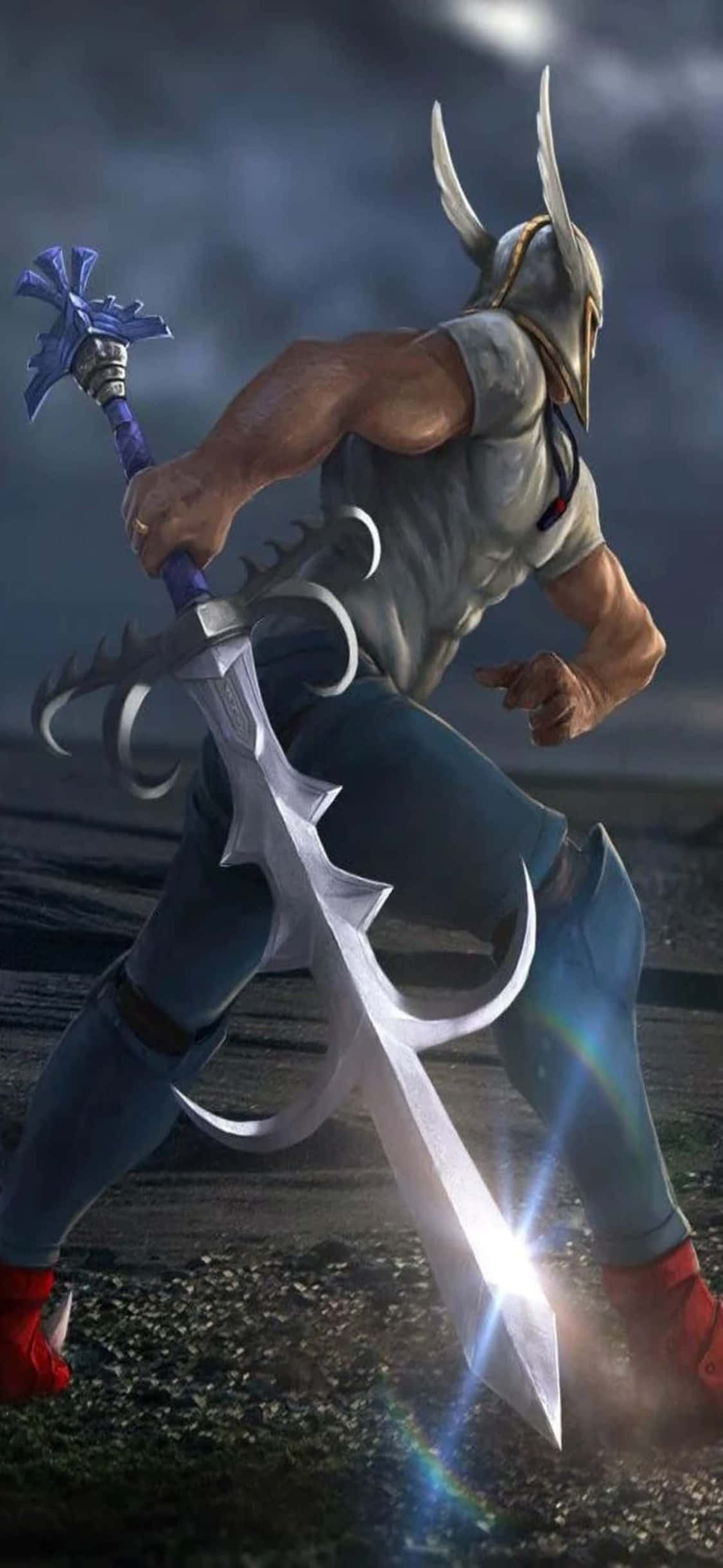 iPhone Xs Runescape Φόντο Elvemage Κρατώντας Σπαθί Ταπετσαρία