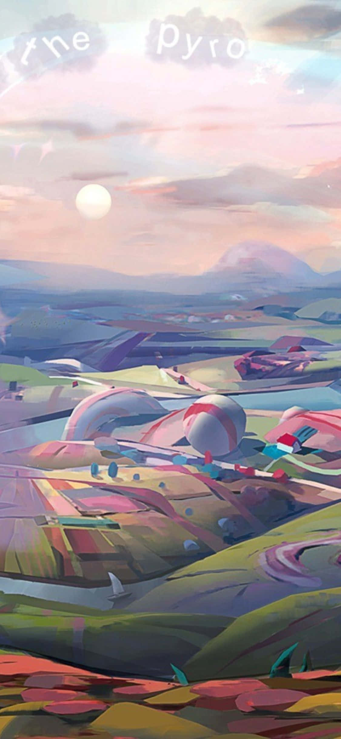 Υπέροχο Τοπίο Ζωγραφικής σε Φόντο iPhone XS Team Fortress 2 Ταπετσαρία