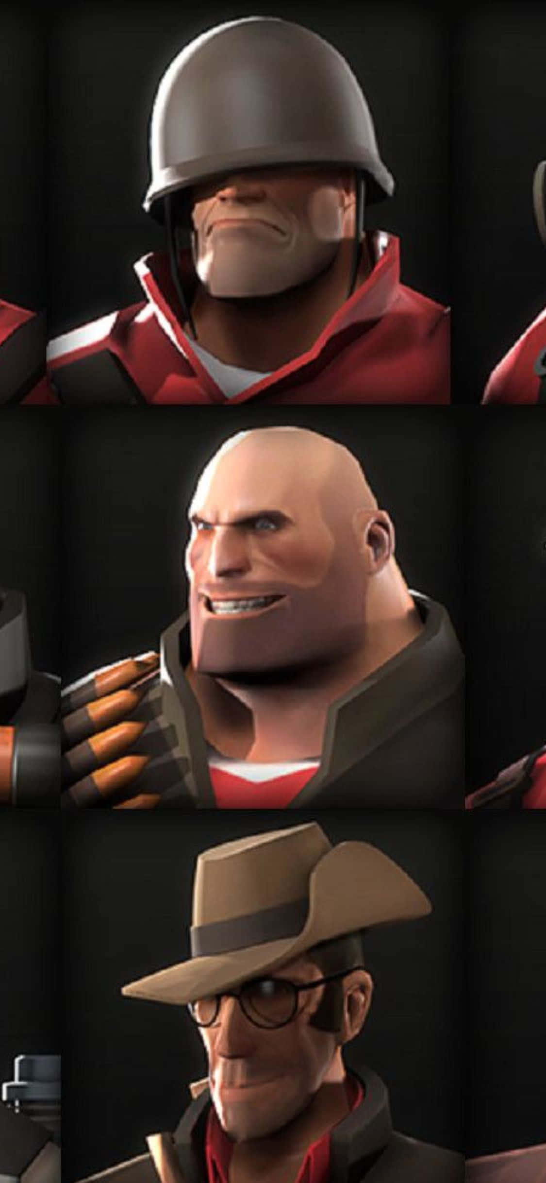 Φόντο iPhone Xs TF2 με Στρατιώτη, Heavy και Sniper Ταπετσαρία