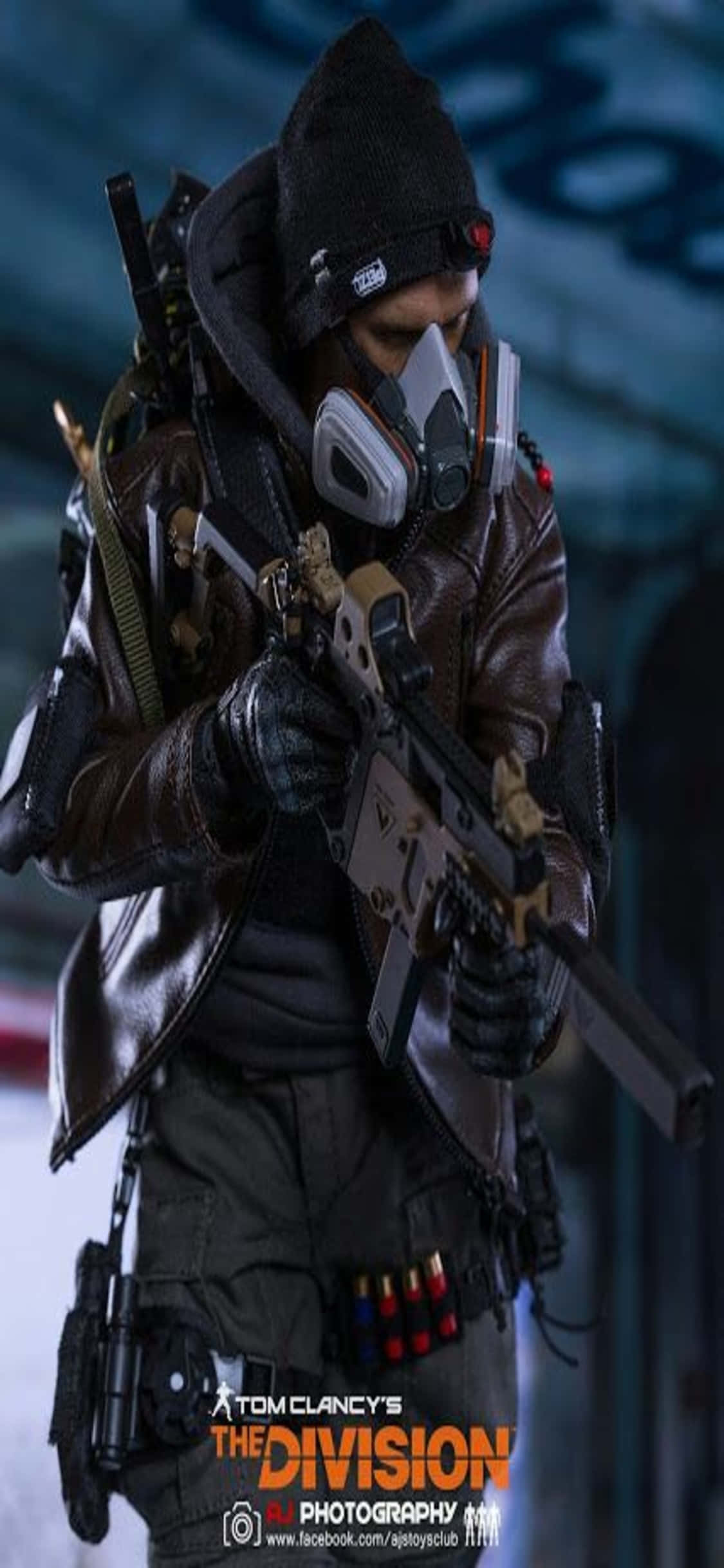 iPhone Xs The Division Φόντο Μασκοφόρος Άντρας με Πλήρη Εξοπλισμό Ταπετσαρία