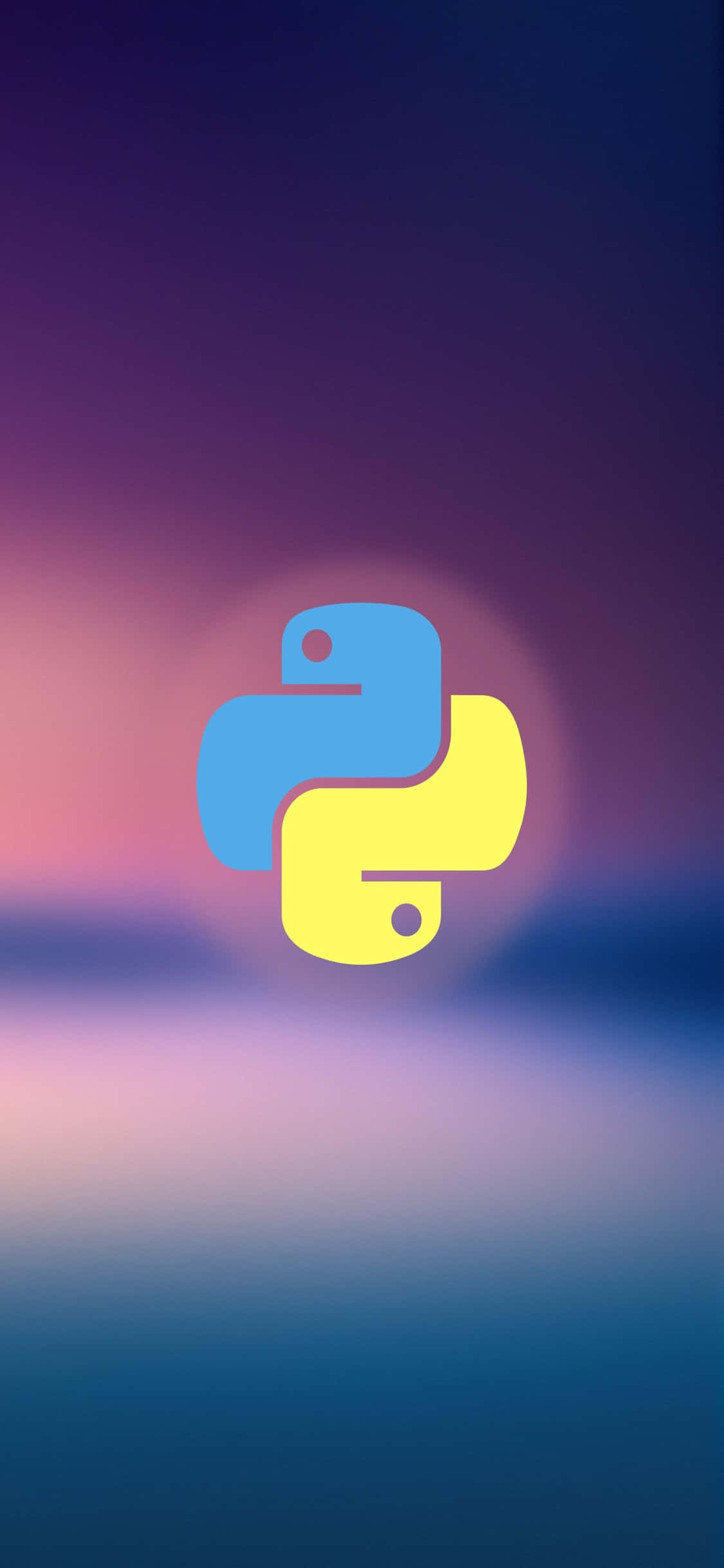 iPhone Xs Προγραμματισμός Φόντο Λογότυπο Python Ταπετσαρία