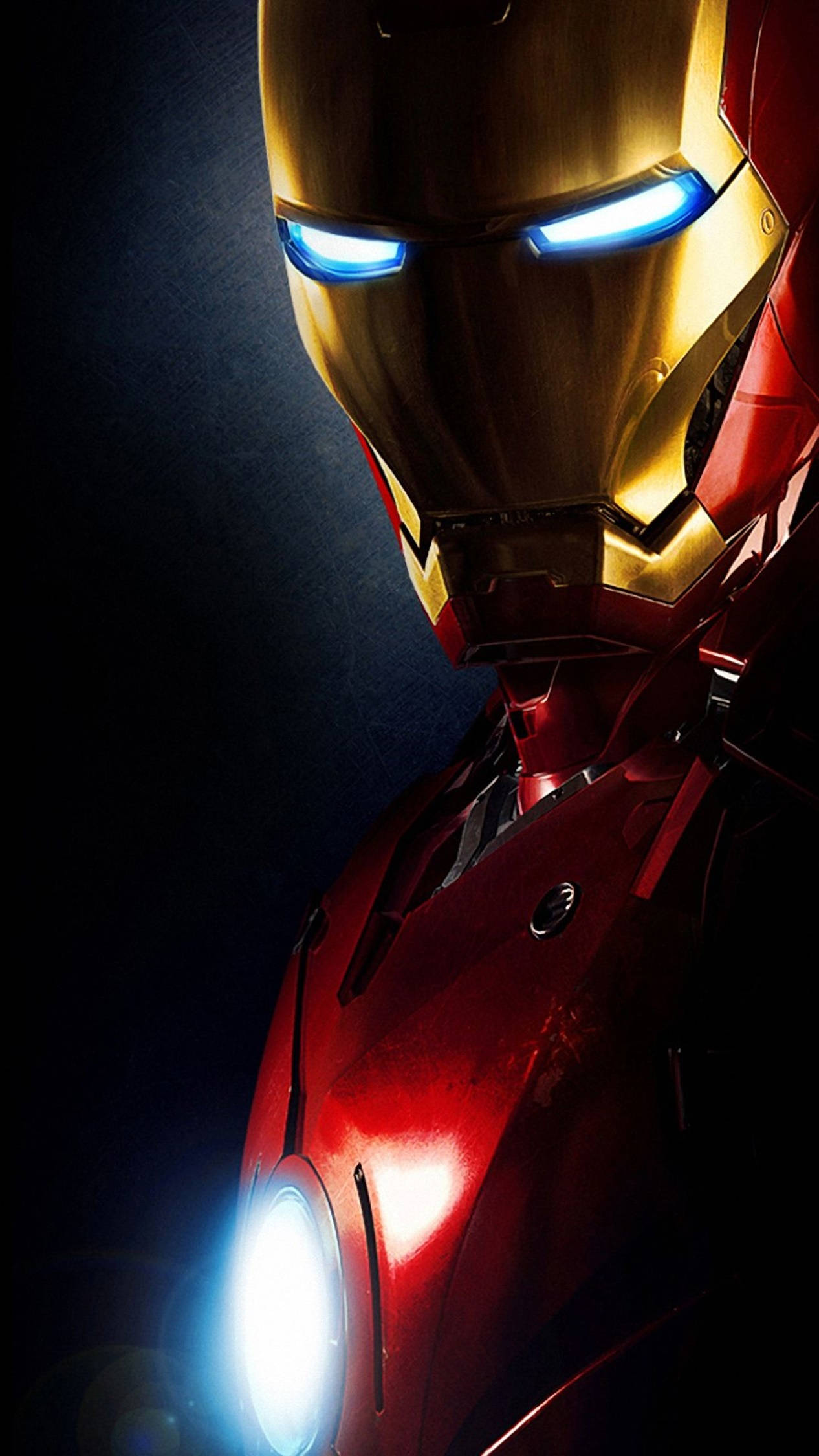 Iron Man 4K iPhone Μάτια που Λάμπουν Ταπετσαρία