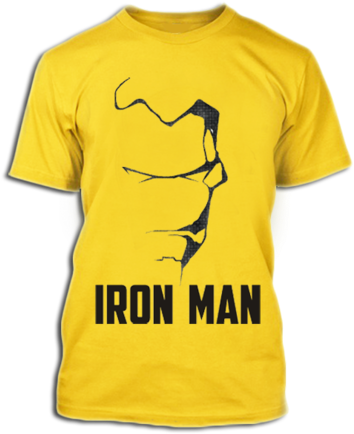 Μινιμαλιστικό Σχέδιο Μπλουζάκι Iron Man Ταπετσαρία