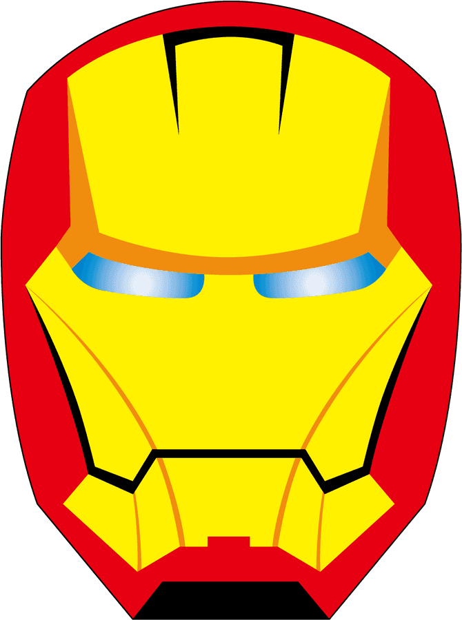 Διανυσματική Τέχνη Κράνους Iron Man Ταπετσαρία