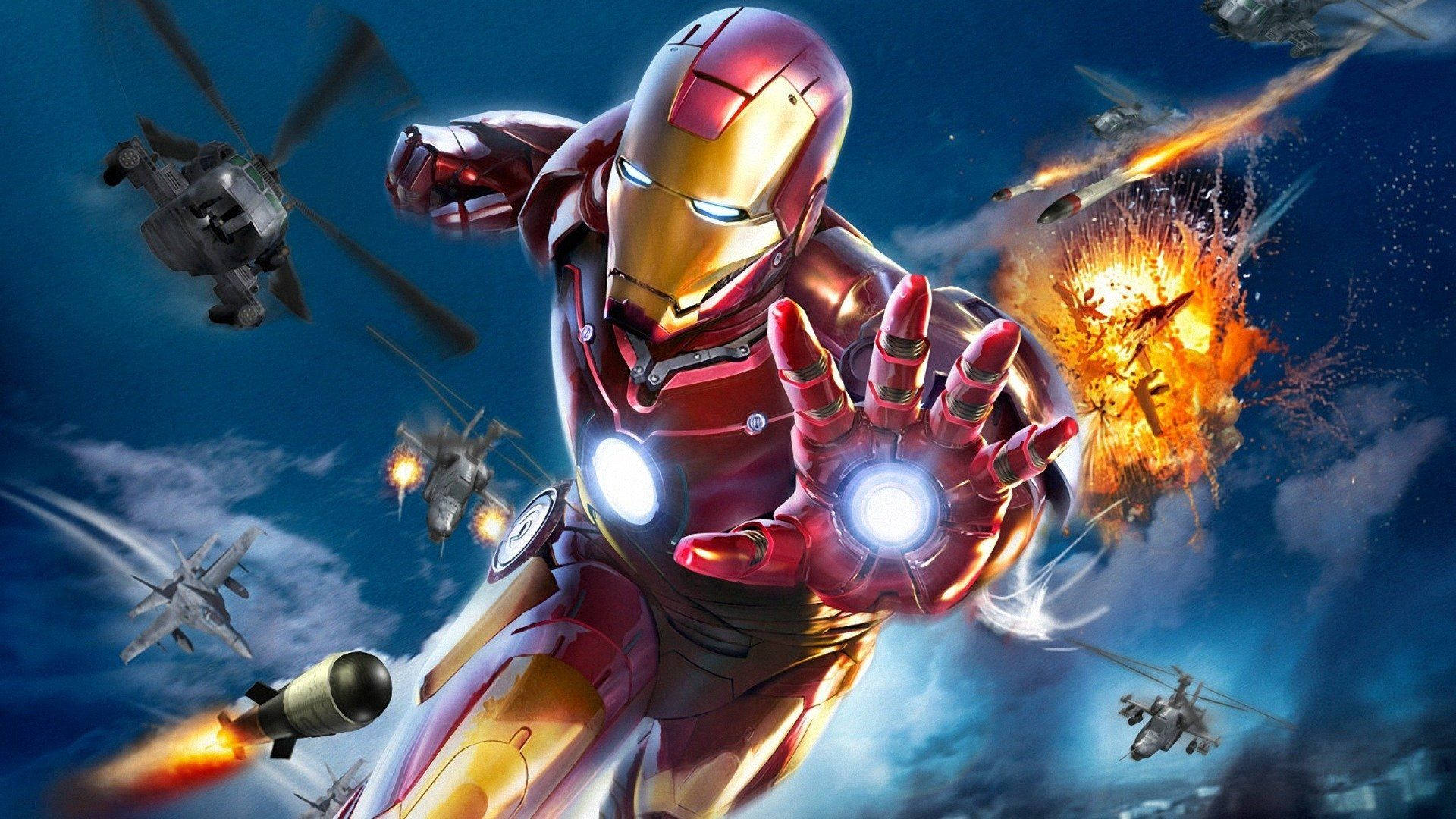 Iron Man Στον Ουρανό Ταπετσαρία