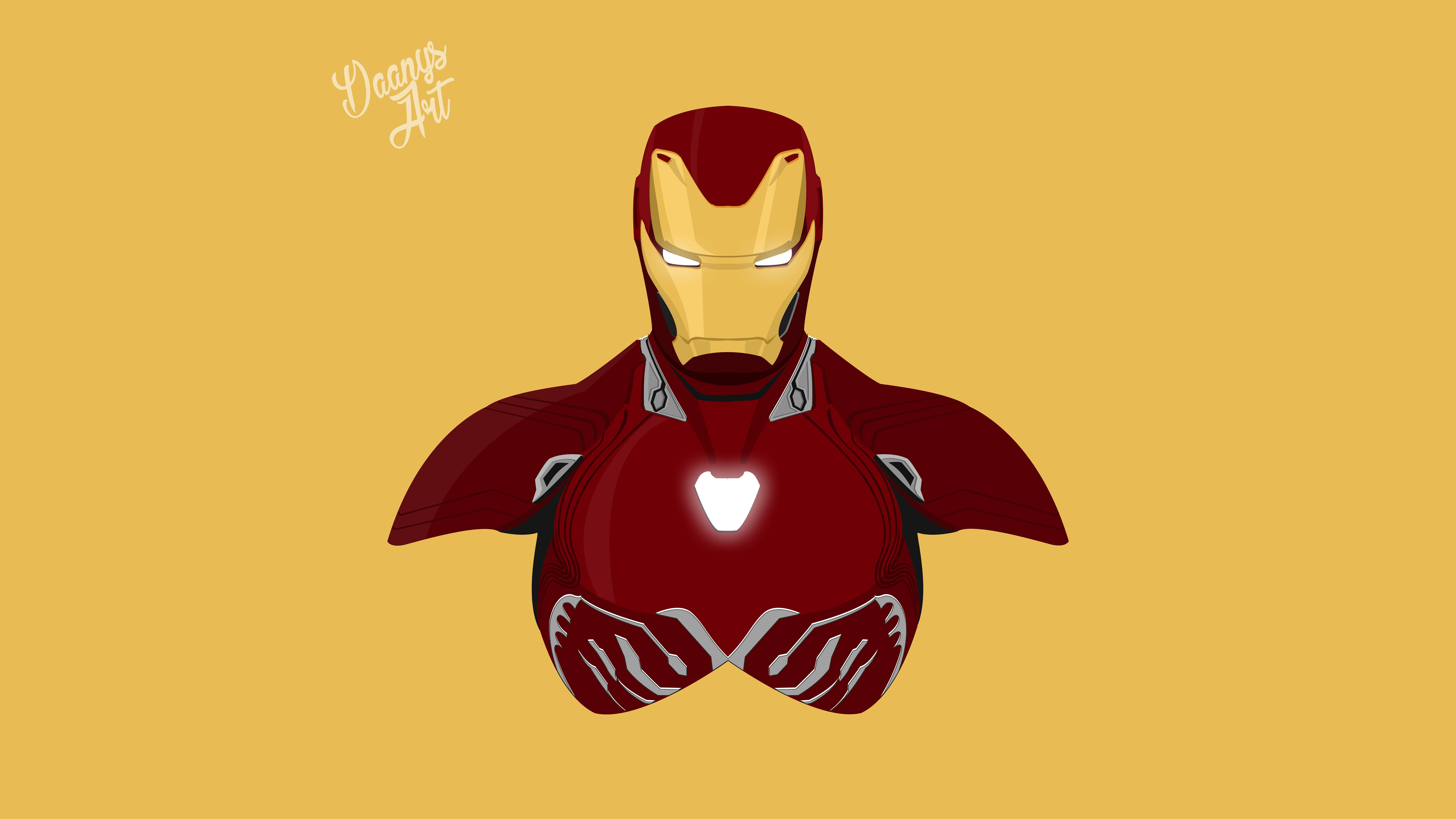 Μινιμαλιστική Τέχνη Iron Man Ταπετσαρία