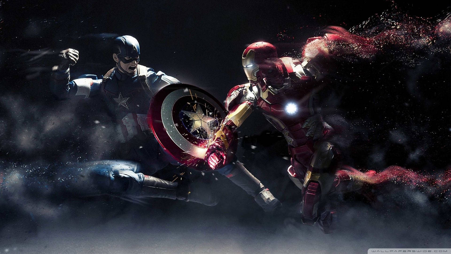 Ταπετσαρία Iron Man και Captain America — Iron Man Ταπετσαρία