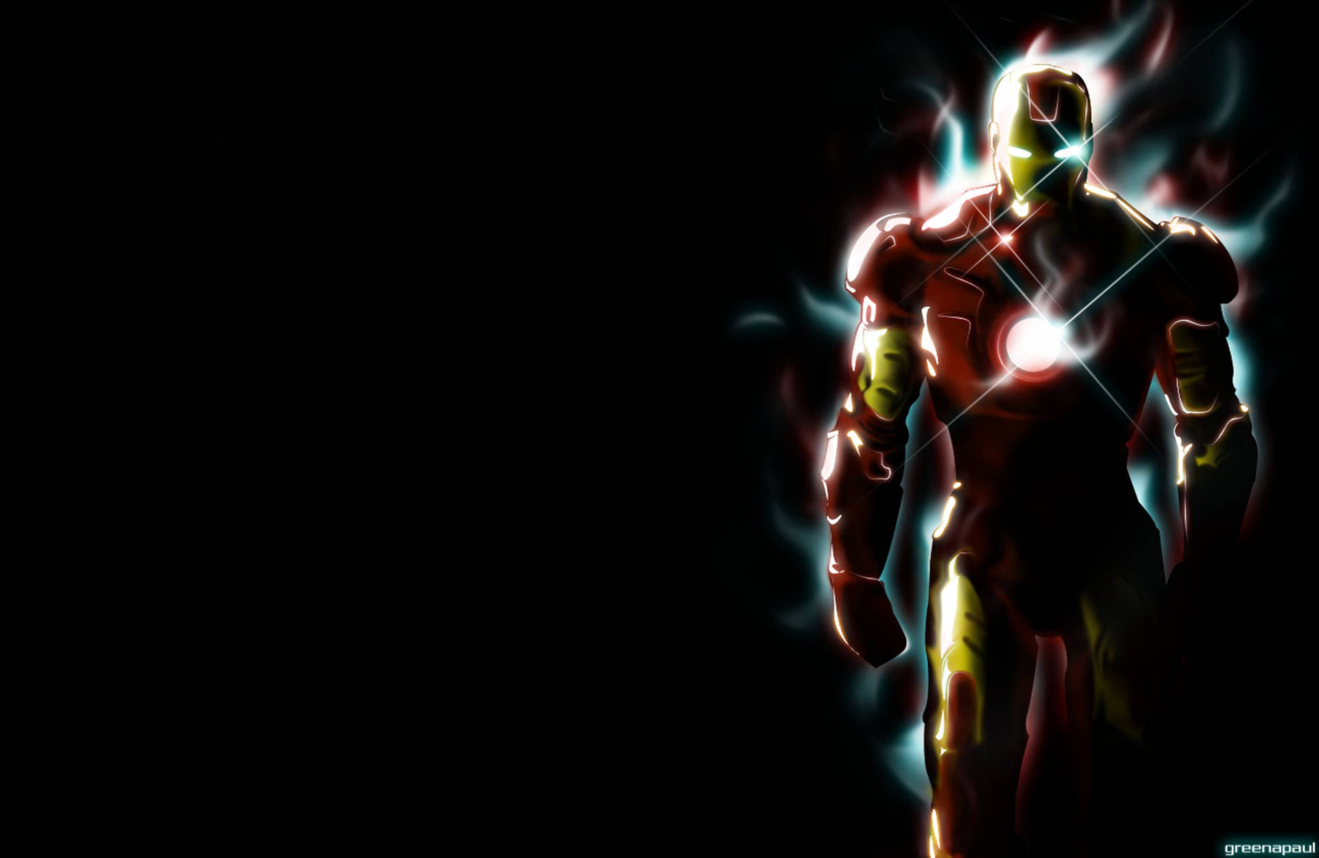 Ταπετσαρία Iron Man στο σκοτάδι — Iron Man Ταπετσαρία