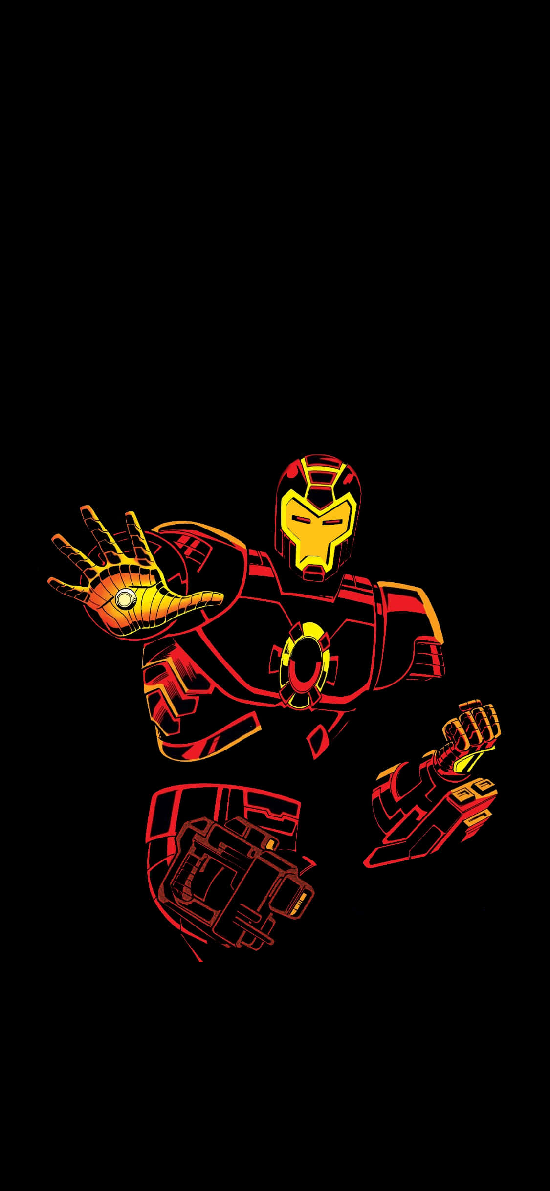 Φόντο Ironman Pixel 3XL AMOLED Ταπετσαρία