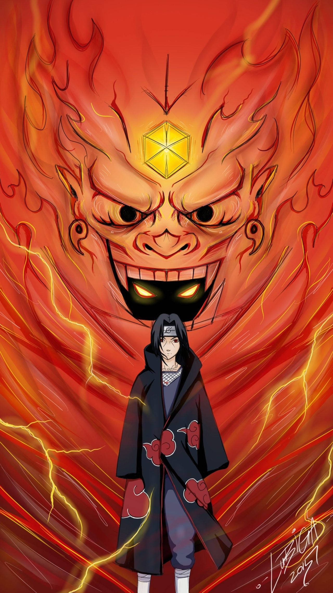 Itachi Susanoo, Ενσάρκωση της Δύναμης του Sasuke Ταπετσαρία