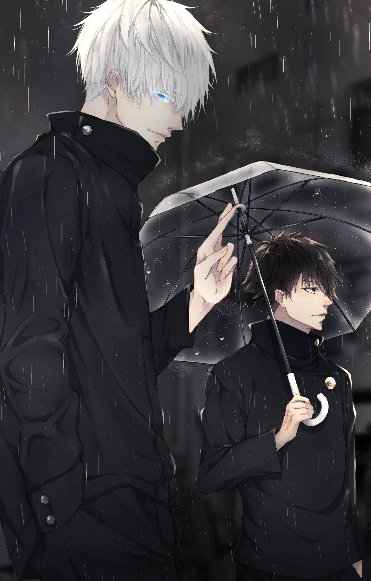 Οι Itadori Yuji και Fushiguro Megumi του Jujutsu Kaisen πολεμούν. Ταπετσαρία