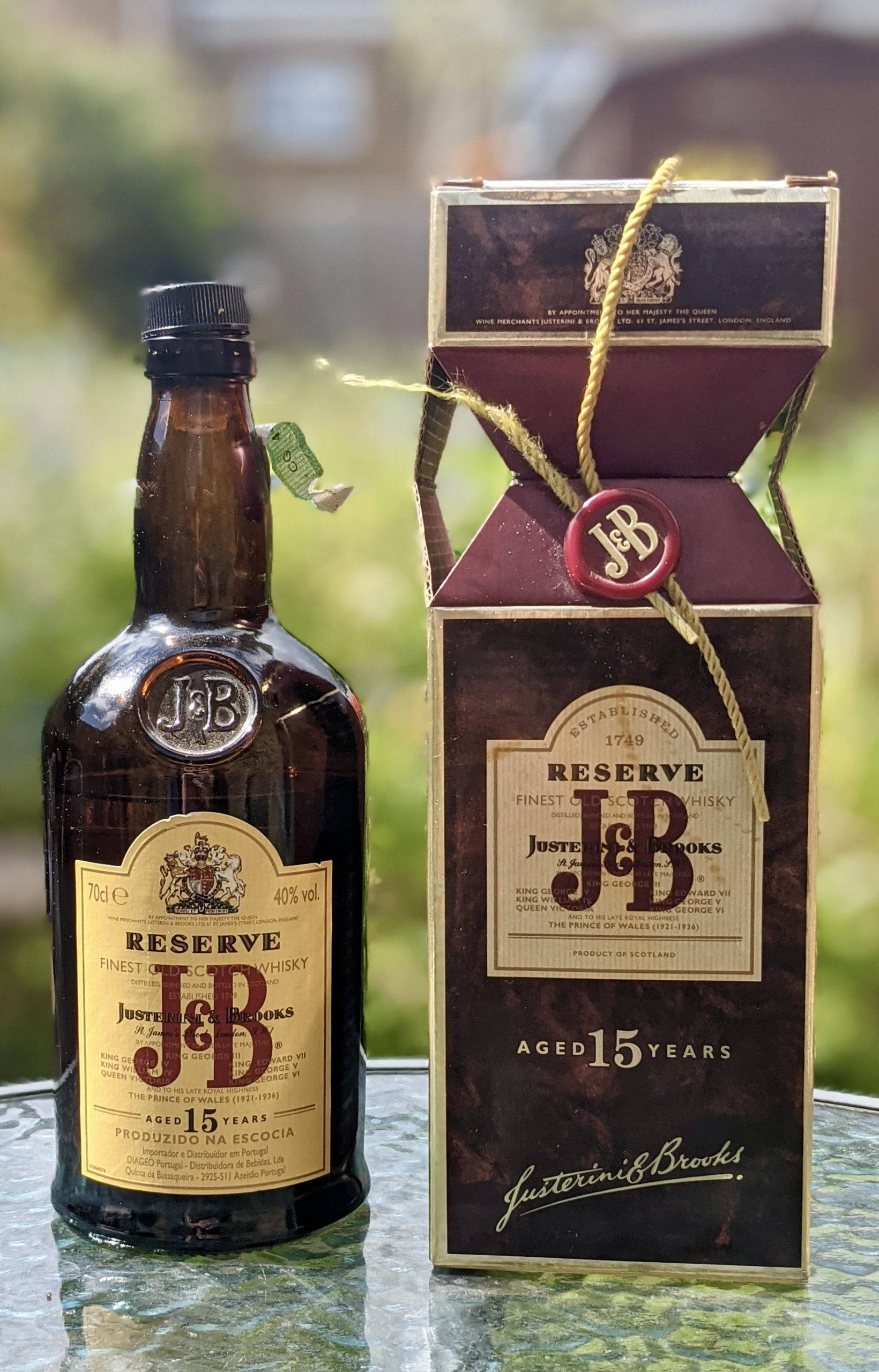 J&B Reserve Παλαιωμένο 15 Χρόνια Ταπετσαρία