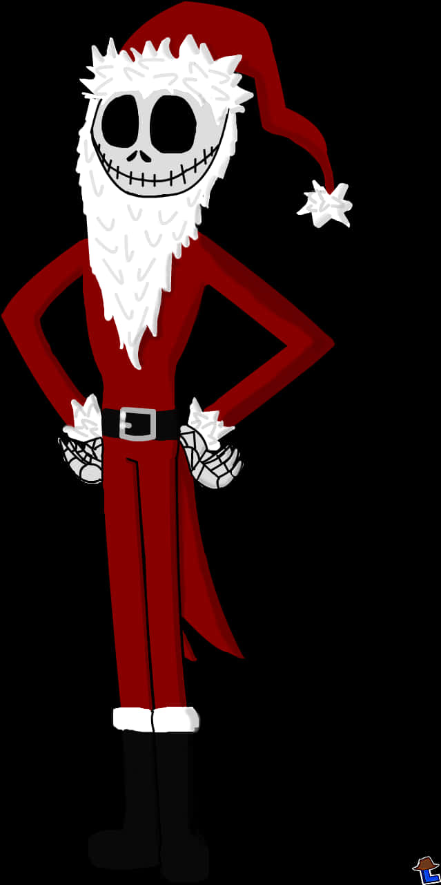 Jack Skellington με στολή Άγιου Βασίλη Ταπετσαρία