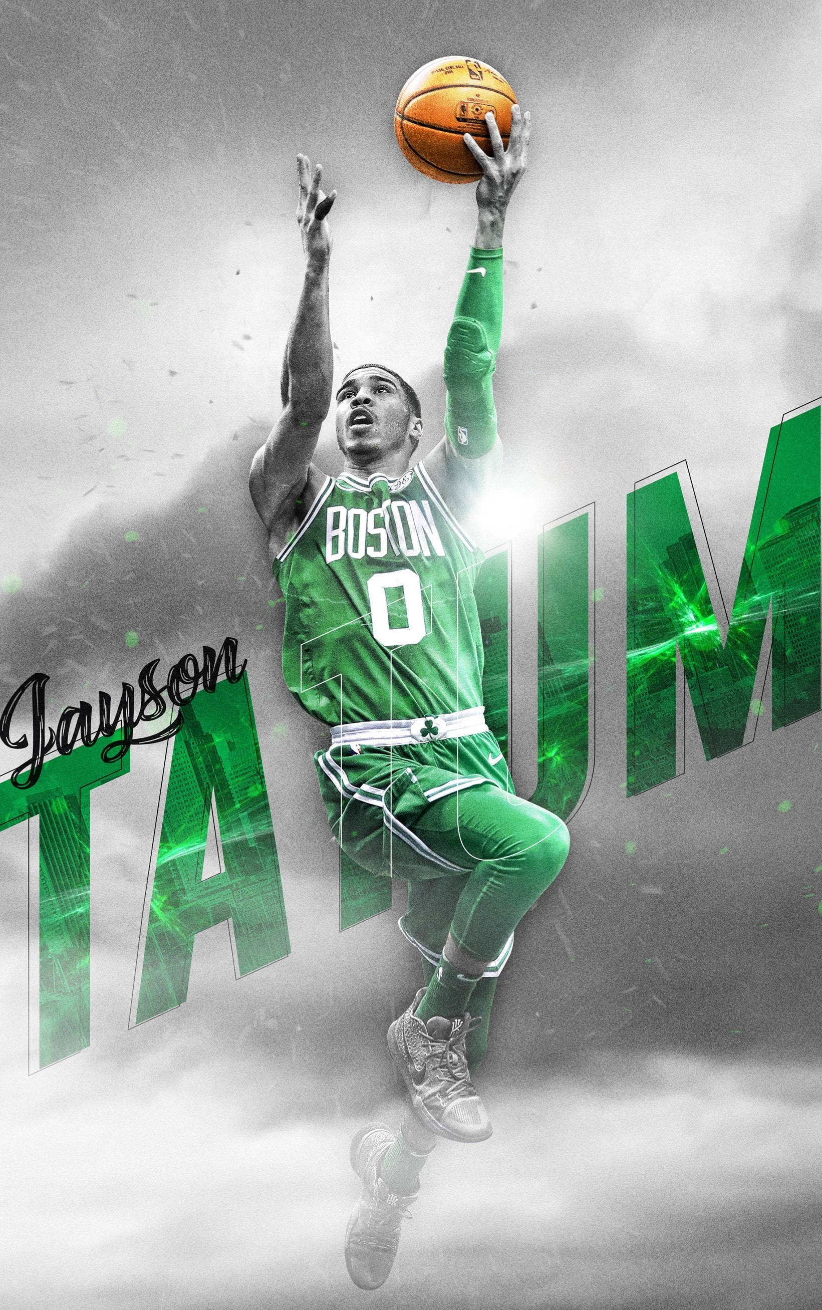 Jayson Tatum Στυλιζαρισμένη Φανέλα Βοστώνης Ταπετσαρία