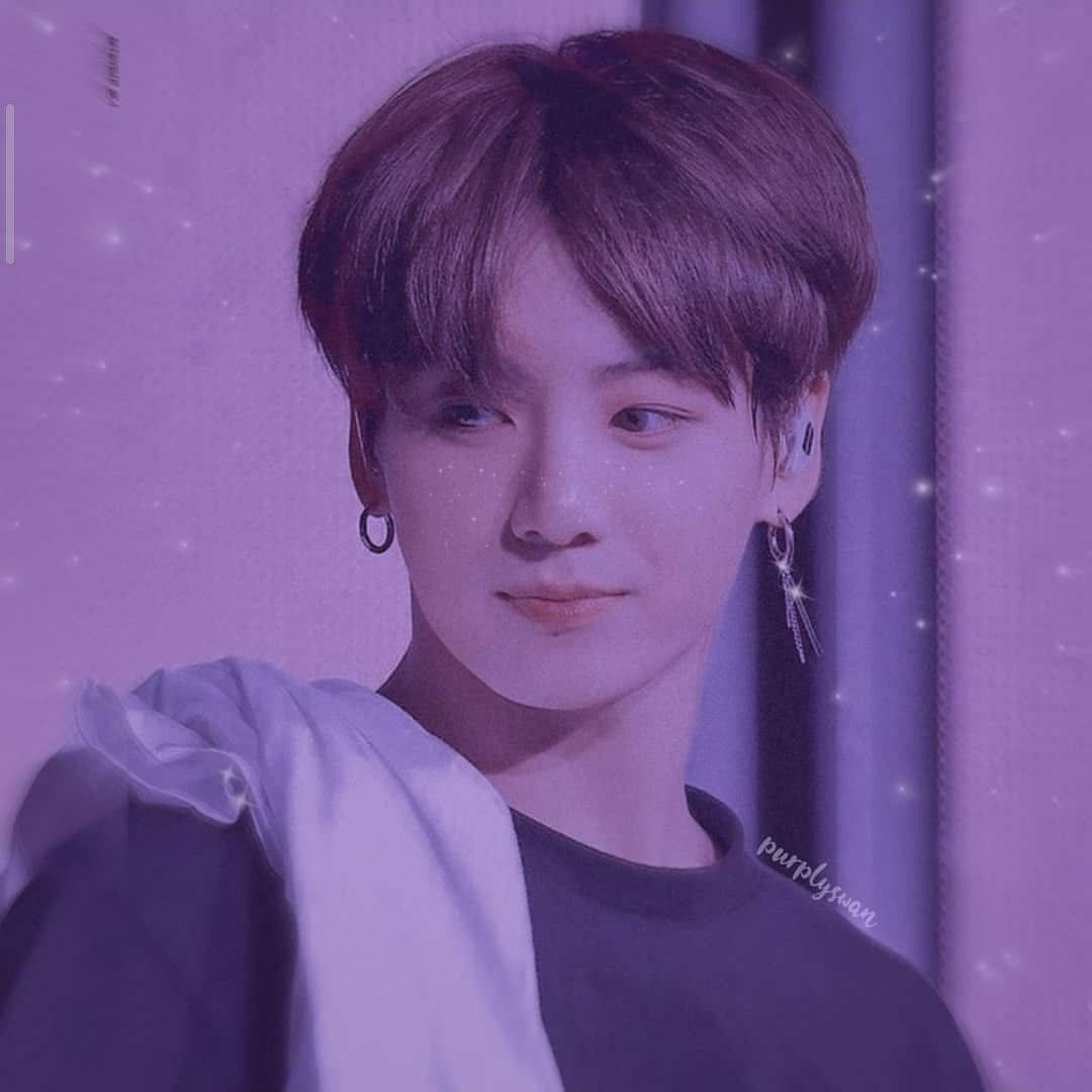 Jeon Jungkook Παστέλ Μωβ Ταπετσαρία