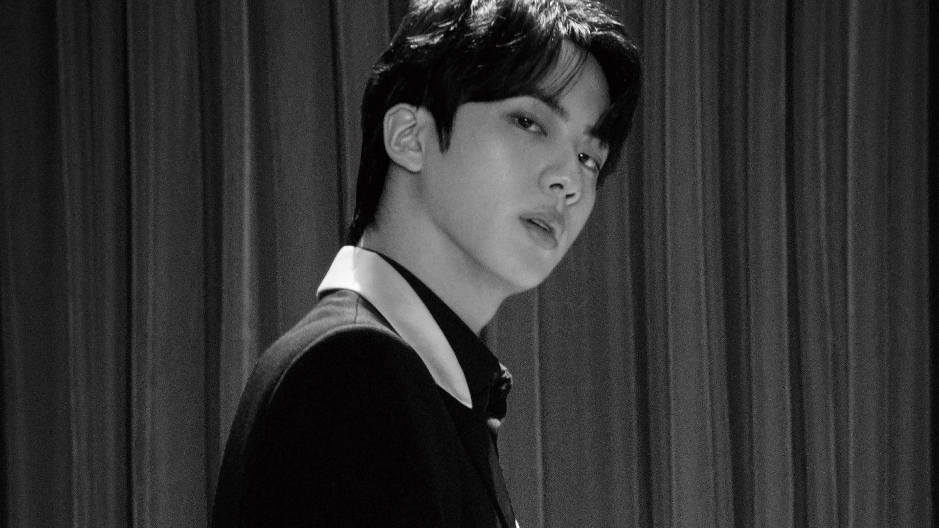 Jin BTS Μαύρη Αισθητική Ταπετσαρία