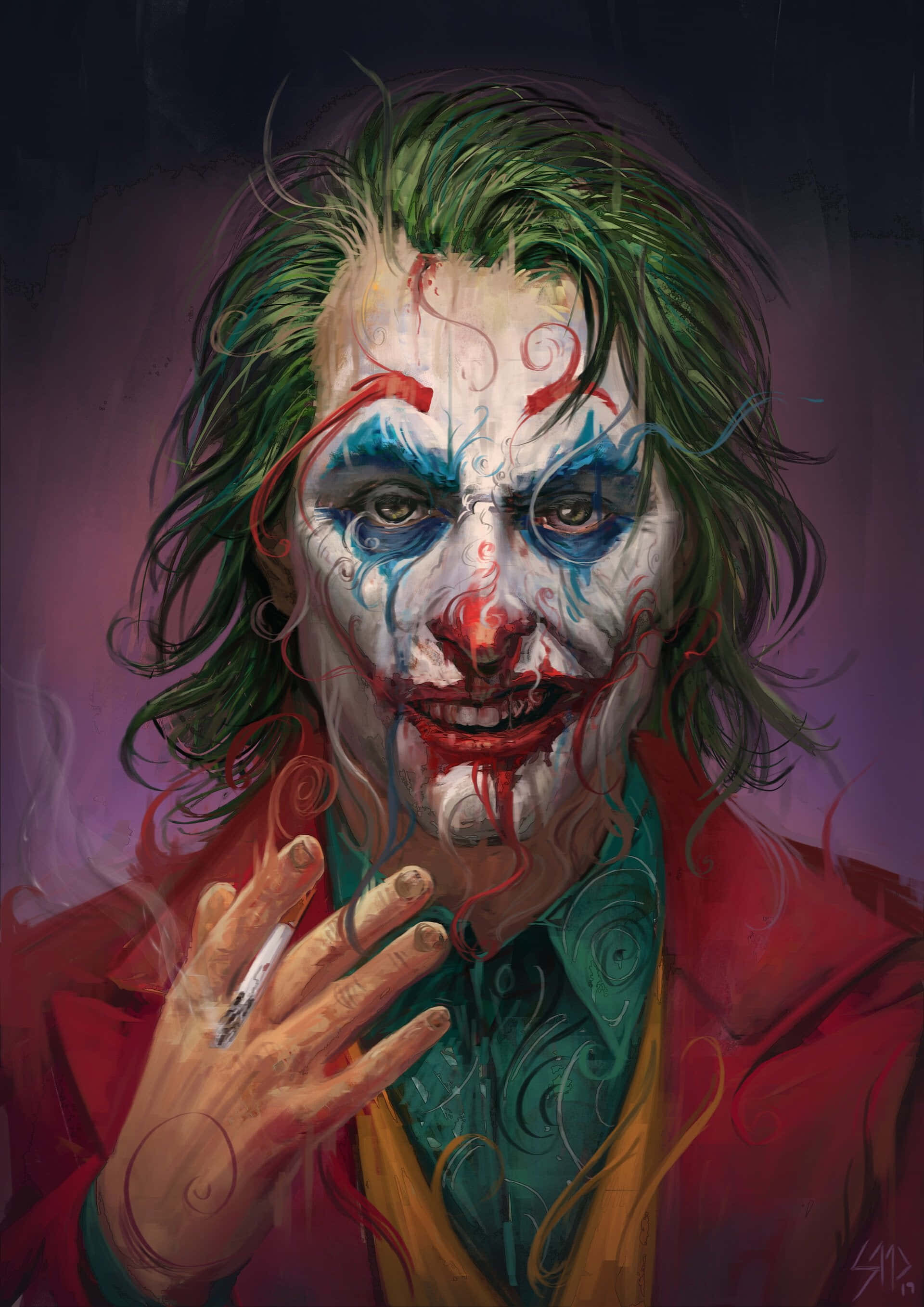 Μια άγρια και εμβληματική εμφάνιση, η Μάσκα Joker Ταπετσαρία