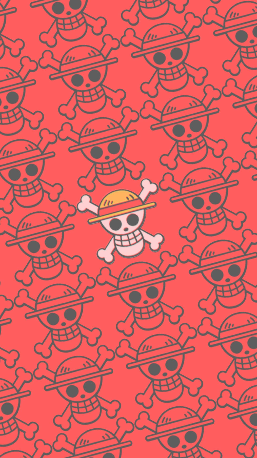 Κολάζ Jolly Roger του One Piece για Κινητό Ταπετσαρία