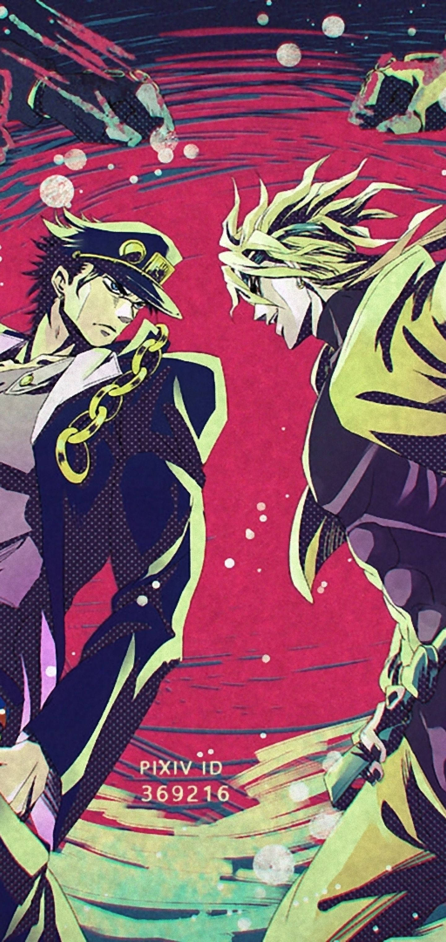 Η επική μονομαχία μεταξύ Jotaro και Dio από το Jojo Bizarre Adventure Ταπετσαρία