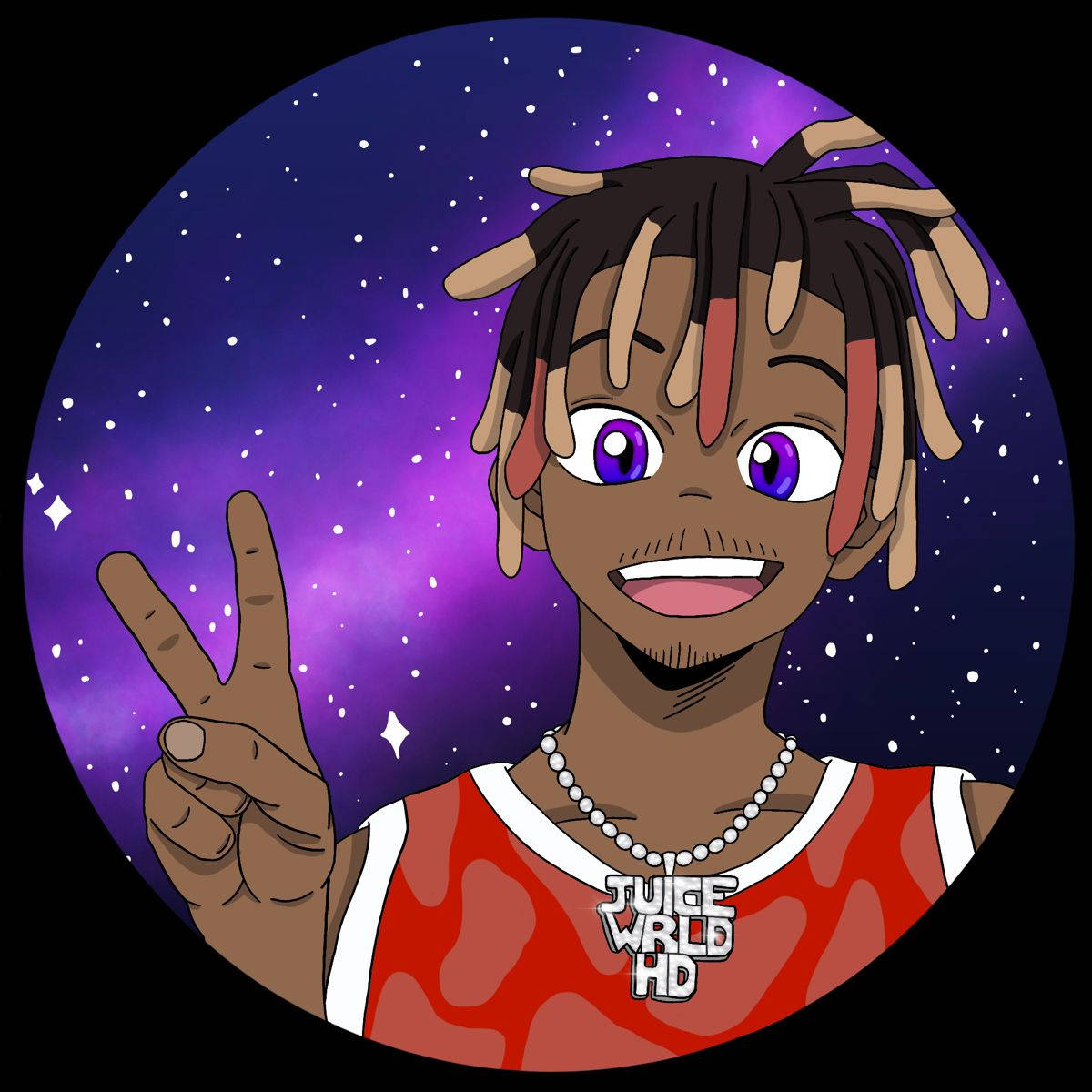Juice Wrld Anime Φόντο Γαλαξία Ταπετσαρία