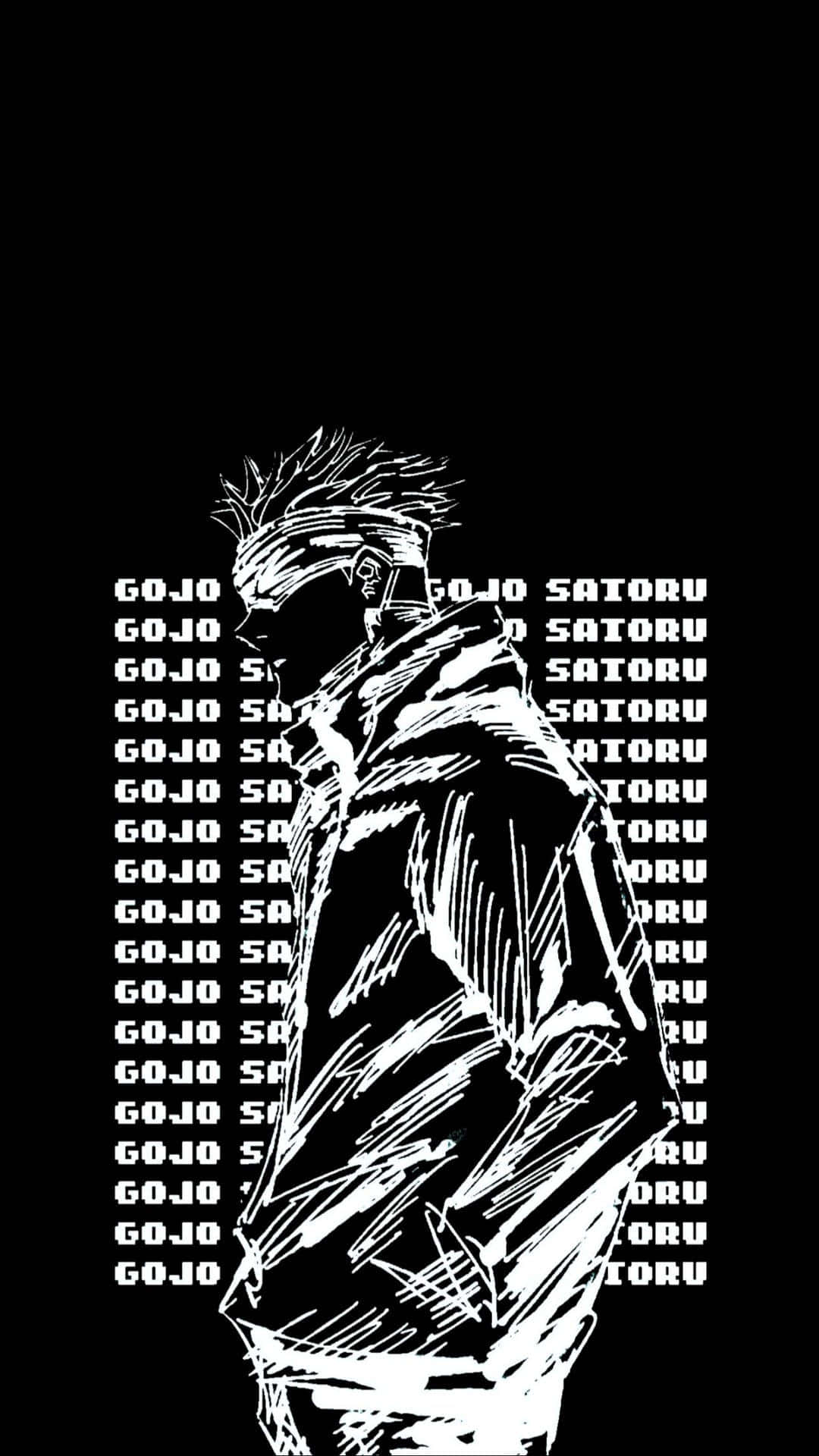 Jujutsu Kaisen Gojo Σκοτεινή Αισθητική Anime Ταπετσαρία