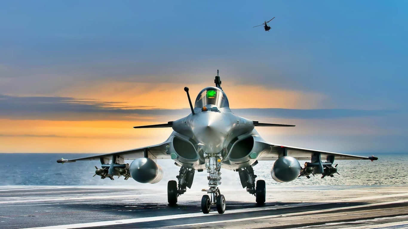 Φόντο Jumbo Jets 1366x768 με Dassault Rafale Ταπετσαρία