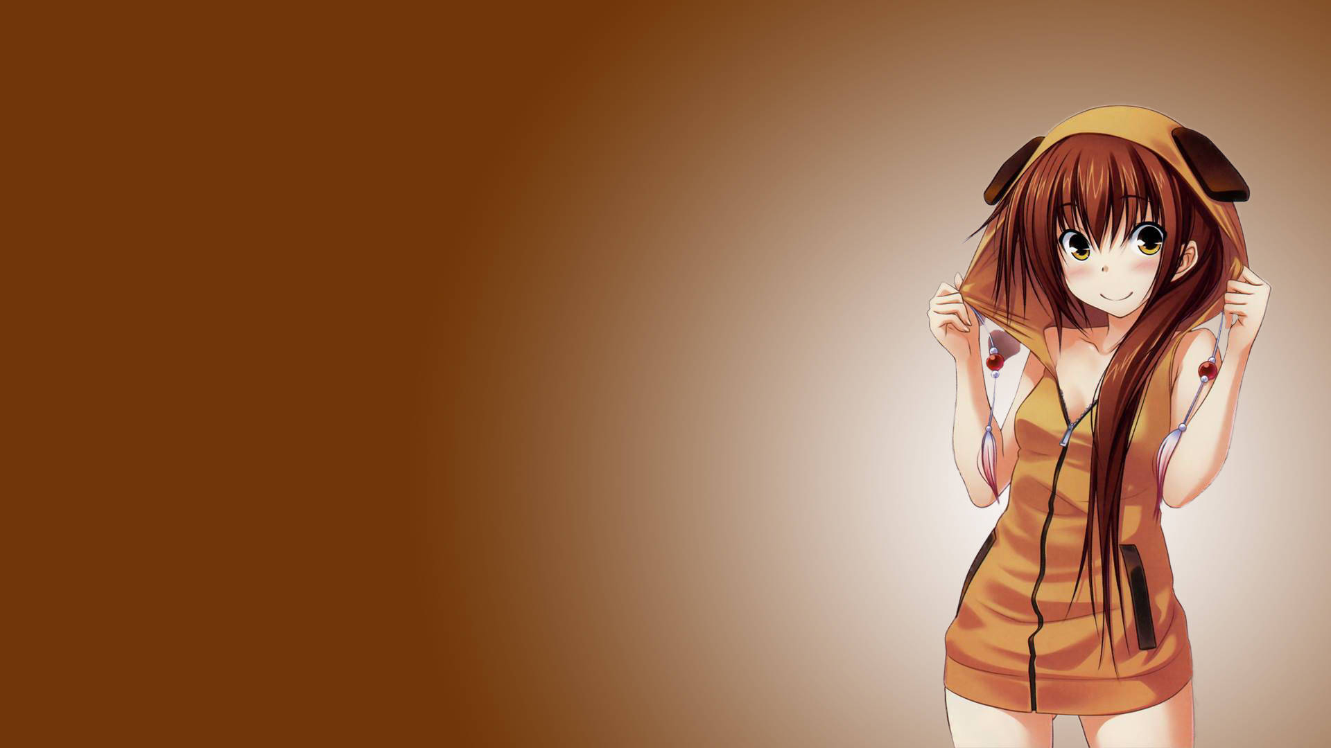 Kαζούκο Καβακάμι Anime Κορίτσι με Hoodie Ταπετσαρία