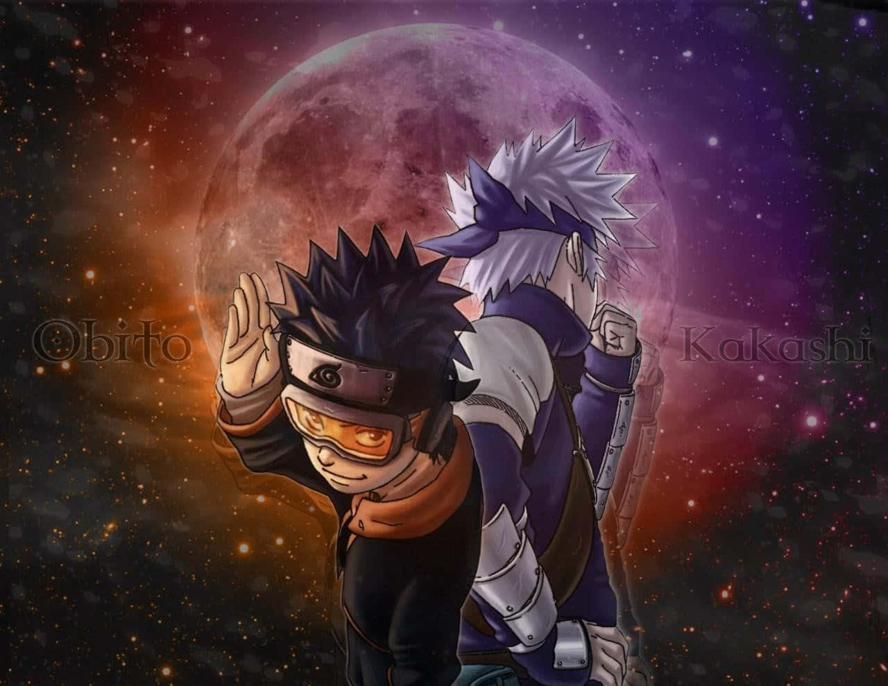 Κοσμικός Kakashi και Obito Ταπετσαρία