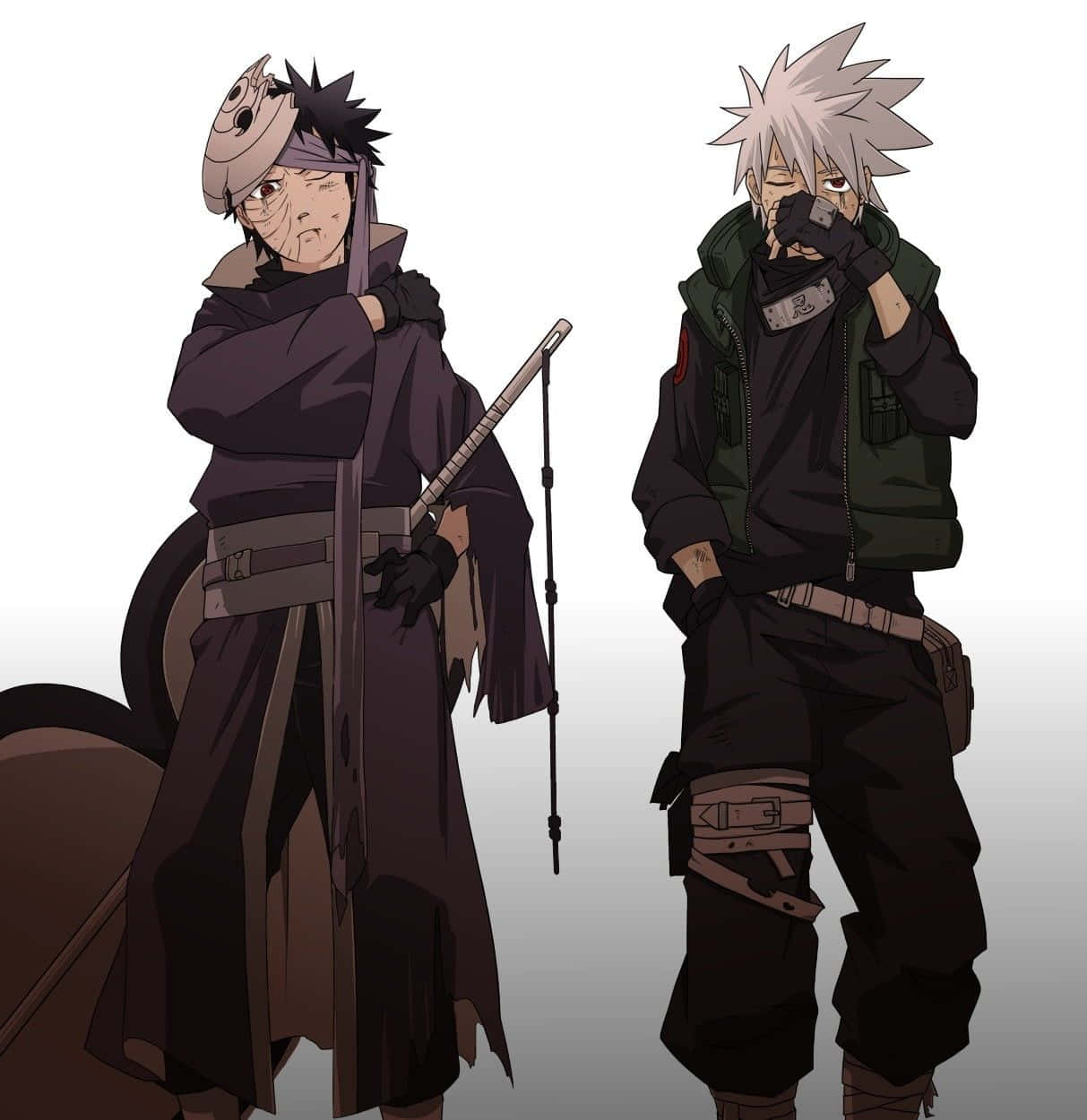 Kakashi και Obito Νίντζα Ταπετσαρία