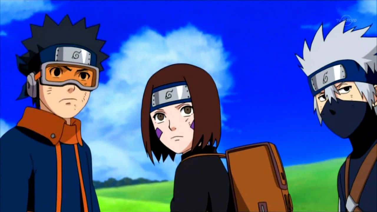 Kakashi και Obito — Naruto iPhone GIF Ταπετσαρία