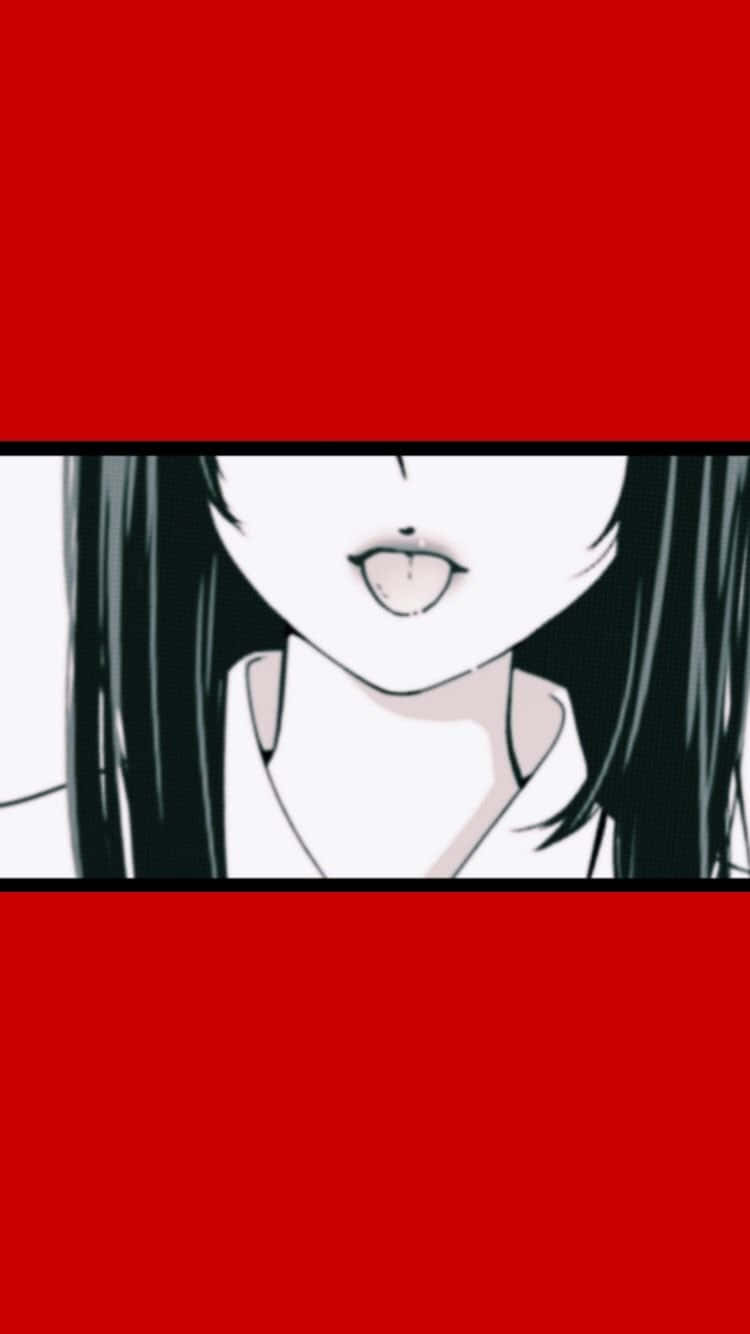 Κόκκινη Kakegurui Anime Αισθητική Ταπετσαρία