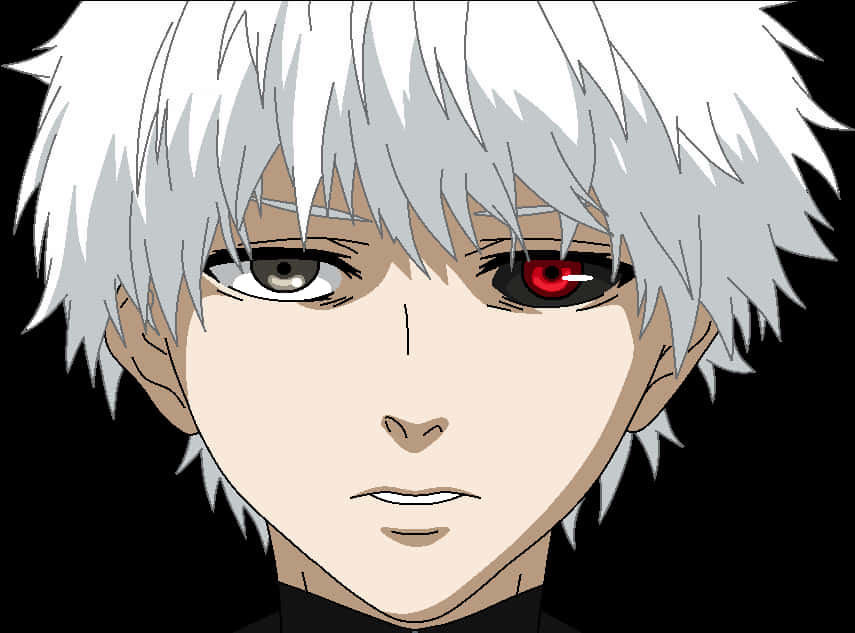 Πορτρέτο Kaneki Ken με το Ένα Μάτι Ghoul Ταπετσαρία