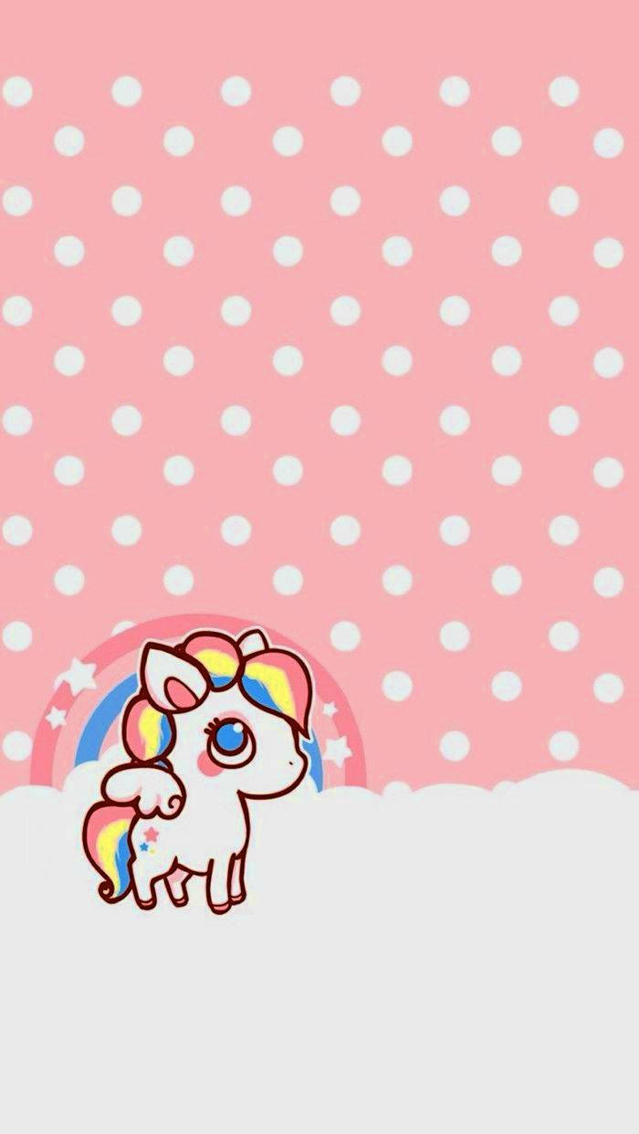 Kawaii Εξώφυλλο Φωτογραφίας Μονόκερου Ταπετσαρία
