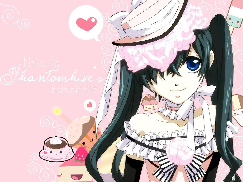 Kawaii Anime Κορίτσι Ciel Phantomhive Ταπετσαρία